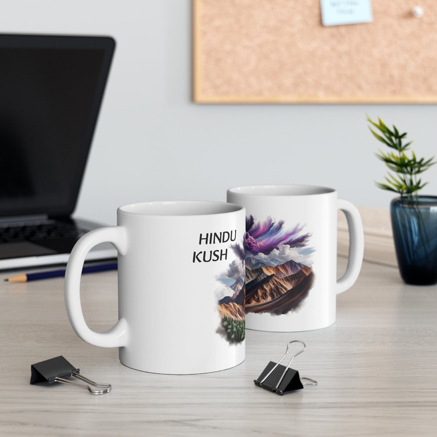 HINDU KUSH - Weed Coffee Mug (11oz) - Perfect Strains Gift for Smokers, Stoners, Growers; Wake and Bake Mug / 420 Weed Mug, Marijuana Gift