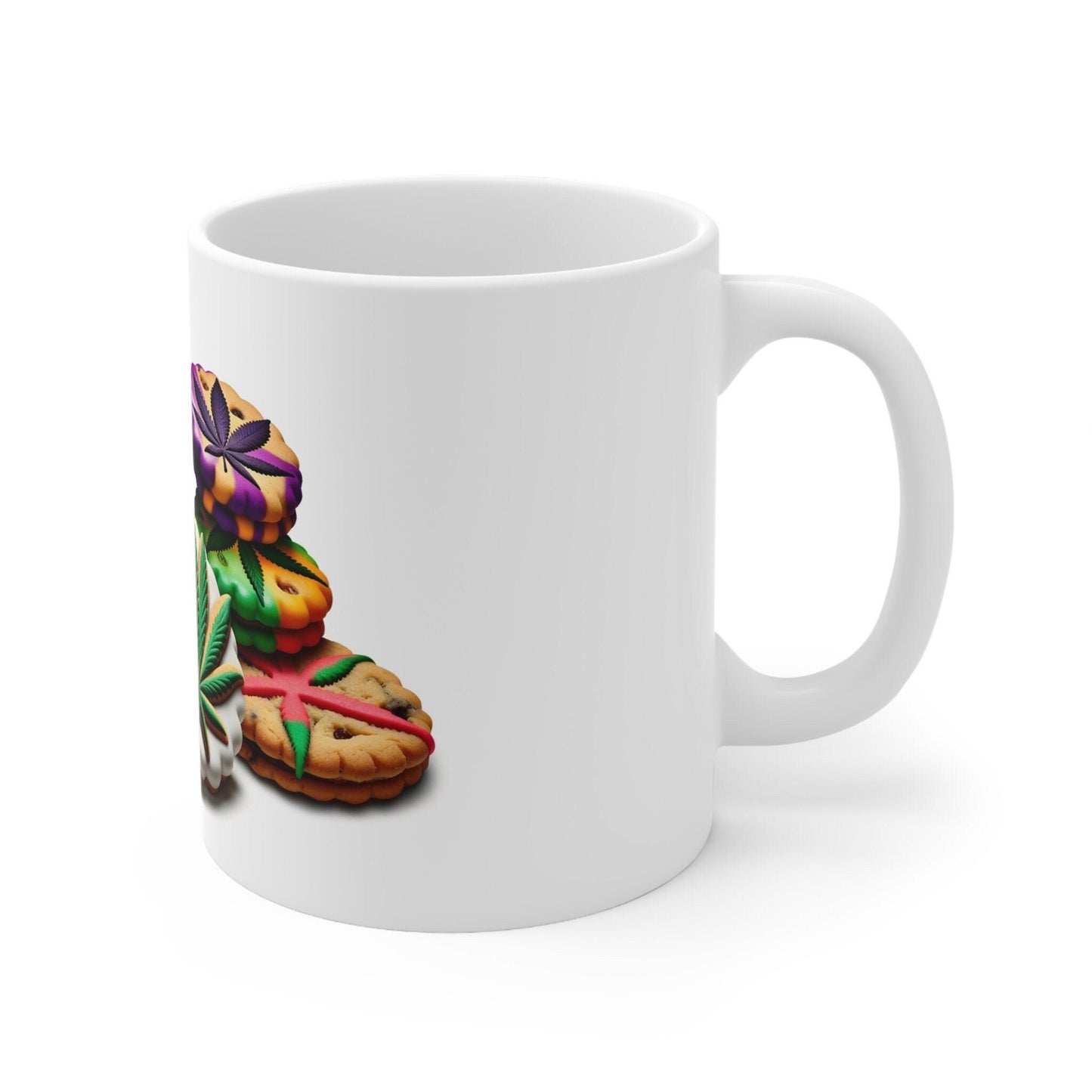 GIRL SCOUT COOKIES - Weed Coffee Mug (11oz) - Perfect Strains Gift for Smokers, Stoners, Growers; Wake & Bake / 420 Weed Mug, Marijuana Gift