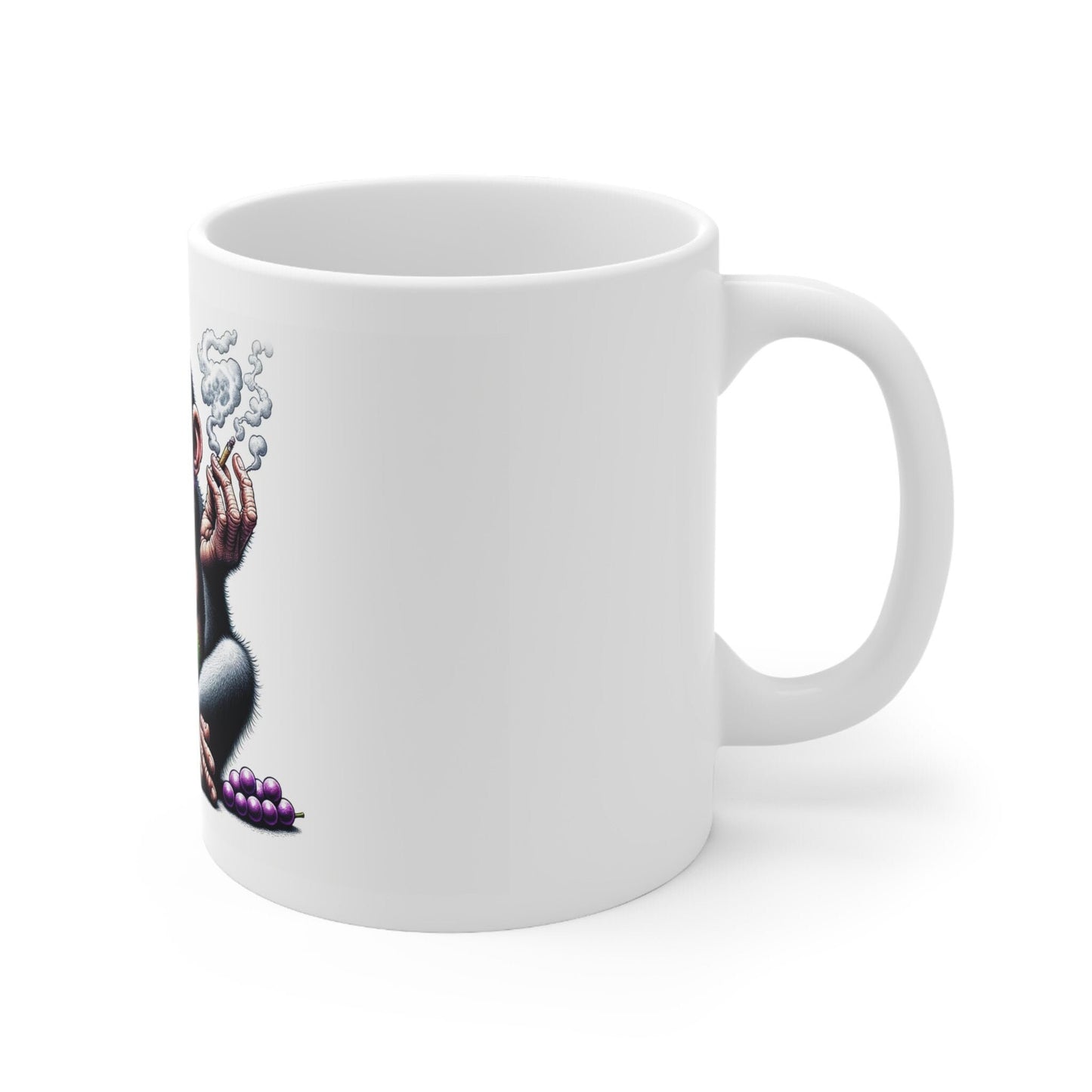 GRAPE APE - Weed Coffee Mug (11oz) - Perfect Strains Gift for Smokers, Stoners, Growers; Wake and Bake Mug / 420 Weed Mug, Marijuana Gift
