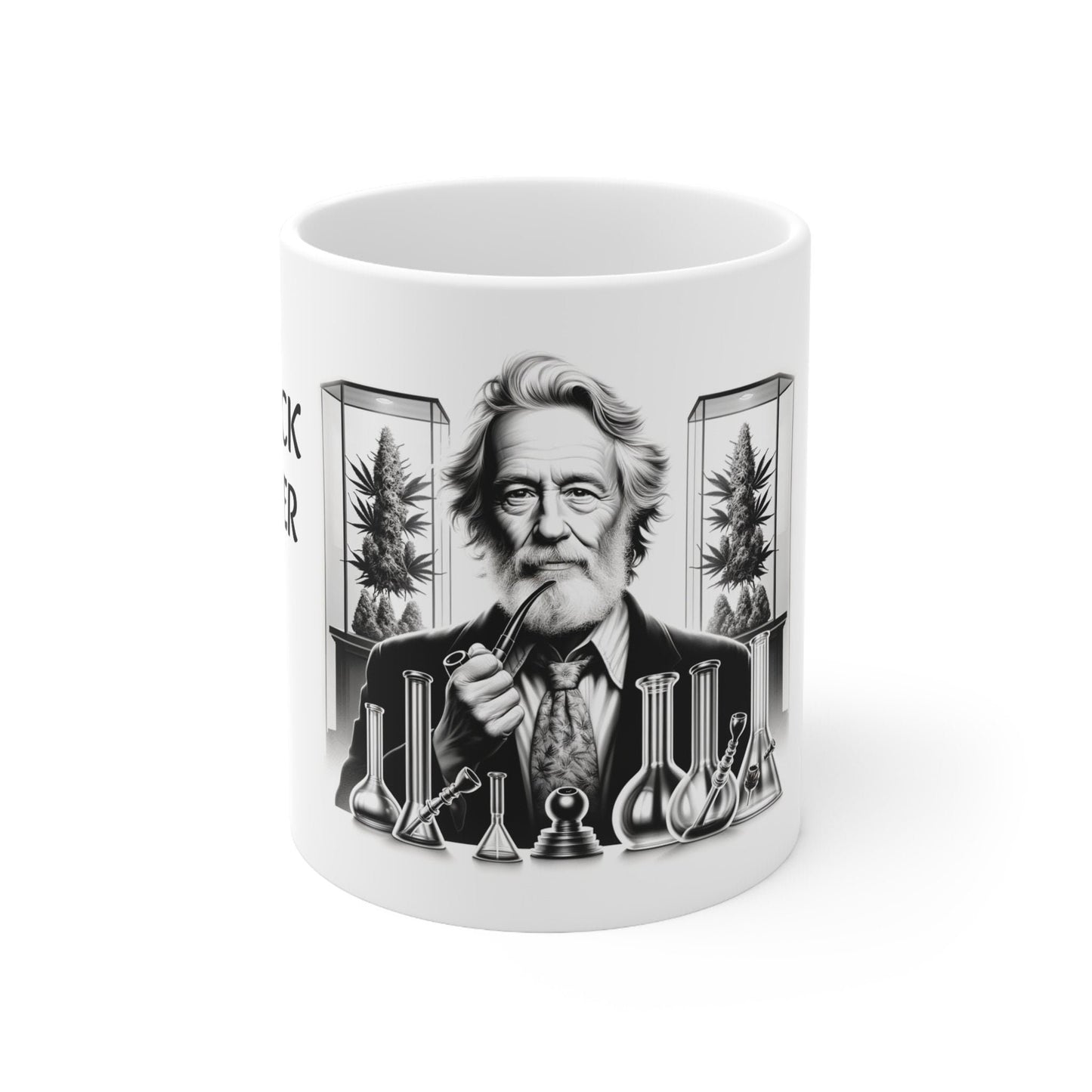 JACK HERER - Weed Coffee Mug (11oz) - Perfect Strains Gift for Smokers, Stoners, Growers; Wake and Bake Mug / 420 Weed Mug, Marijuana Gift