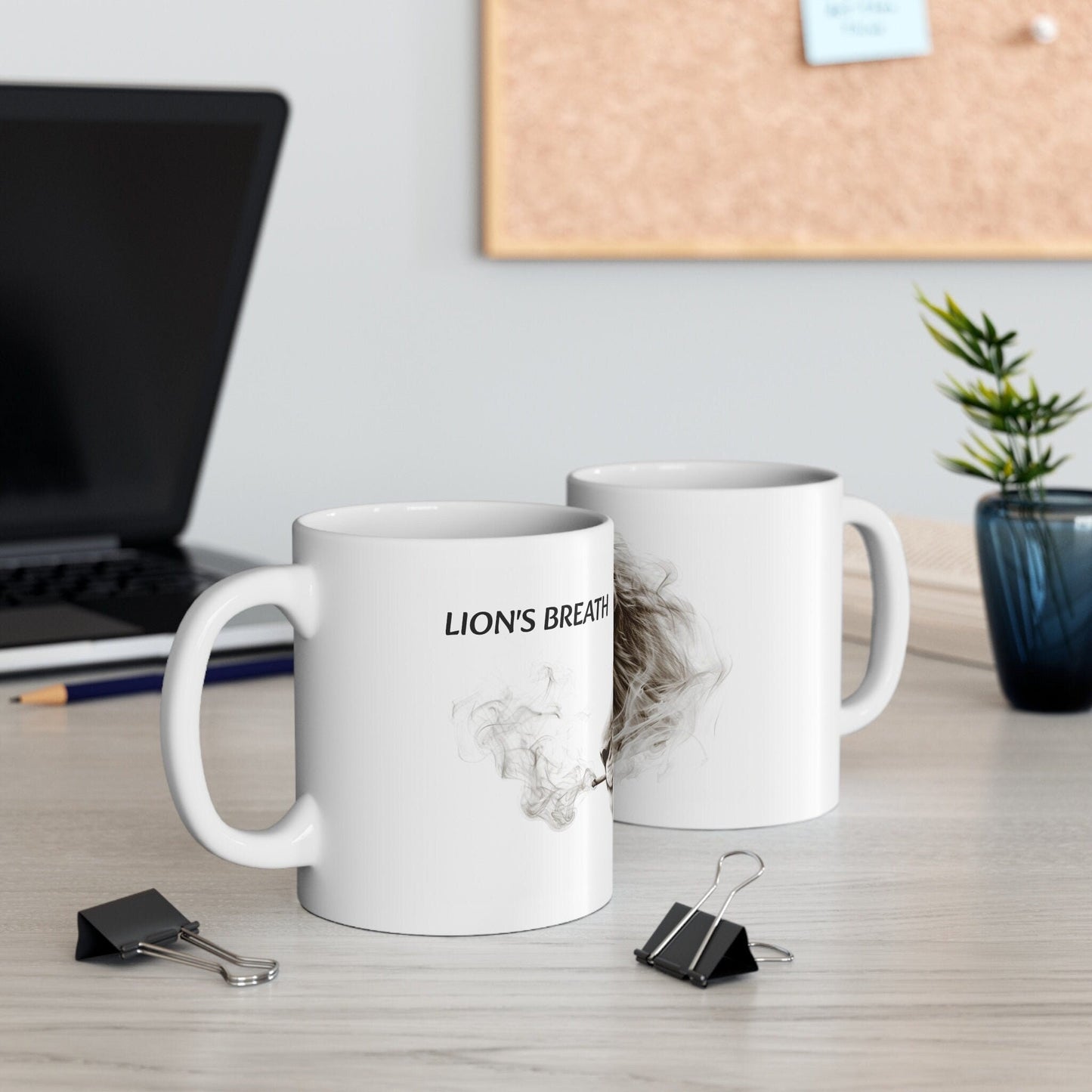 LION'S BREATH - Weed Coffee Mug (11oz) - Perfect Strains Gift for Smokers, Stoners, Growers; Wake & Bake Mug / 420 Weed Mug, Marijuana Gift
