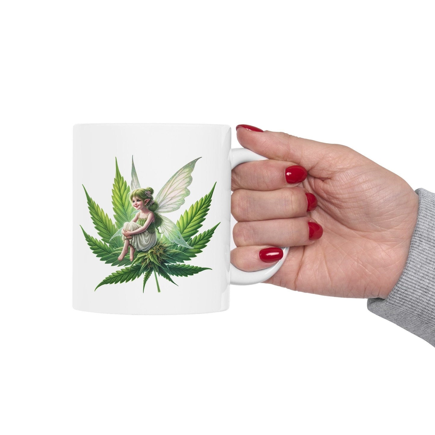 420 WEED FAIRY - 420 Coffee Weed Mug (11oz) - Weed Gift for Stoners, Smokers; Wake & Bake Mug / 420 Weed Mug / Marijuana Gift, Cannabis Mug