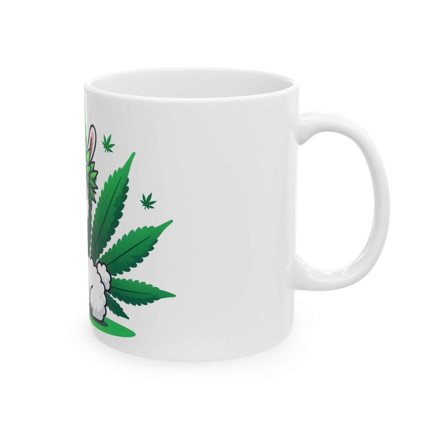 420 WEED LLAMA - Coffee Weed Mug (11oz) - Weed Gift for Stoners, Smoker; Wake & Bake Mug / 420 Weed Mug / Marijuana Gift, 420 Cannabis Mug