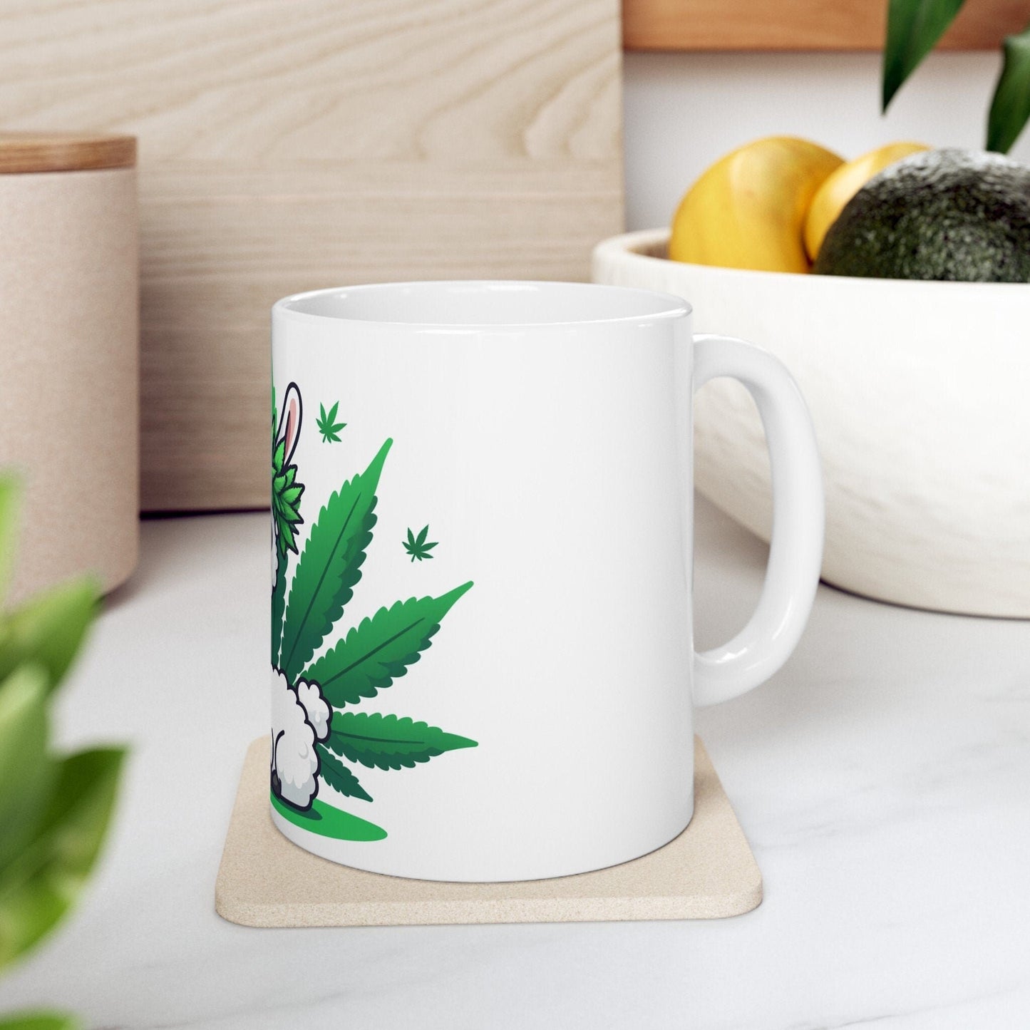 420 WEED LLAMA - Coffee Weed Mug (11oz) - Weed Gift for Stoners, Smoker; Wake & Bake Mug / 420 Weed Mug / Marijuana Gift, 420 Cannabis Mug
