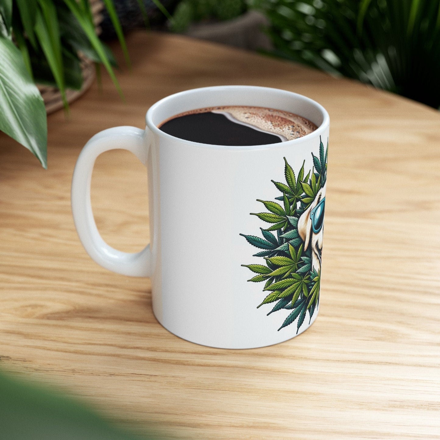 420 WEED DOG - Coffee Weed Mug (11oz) - Weed Gift for Stoners; Doge Mug, Wake & Bake Mug / 420 Weed Mug / Marijuana Gift, 420 Cannabis Mug