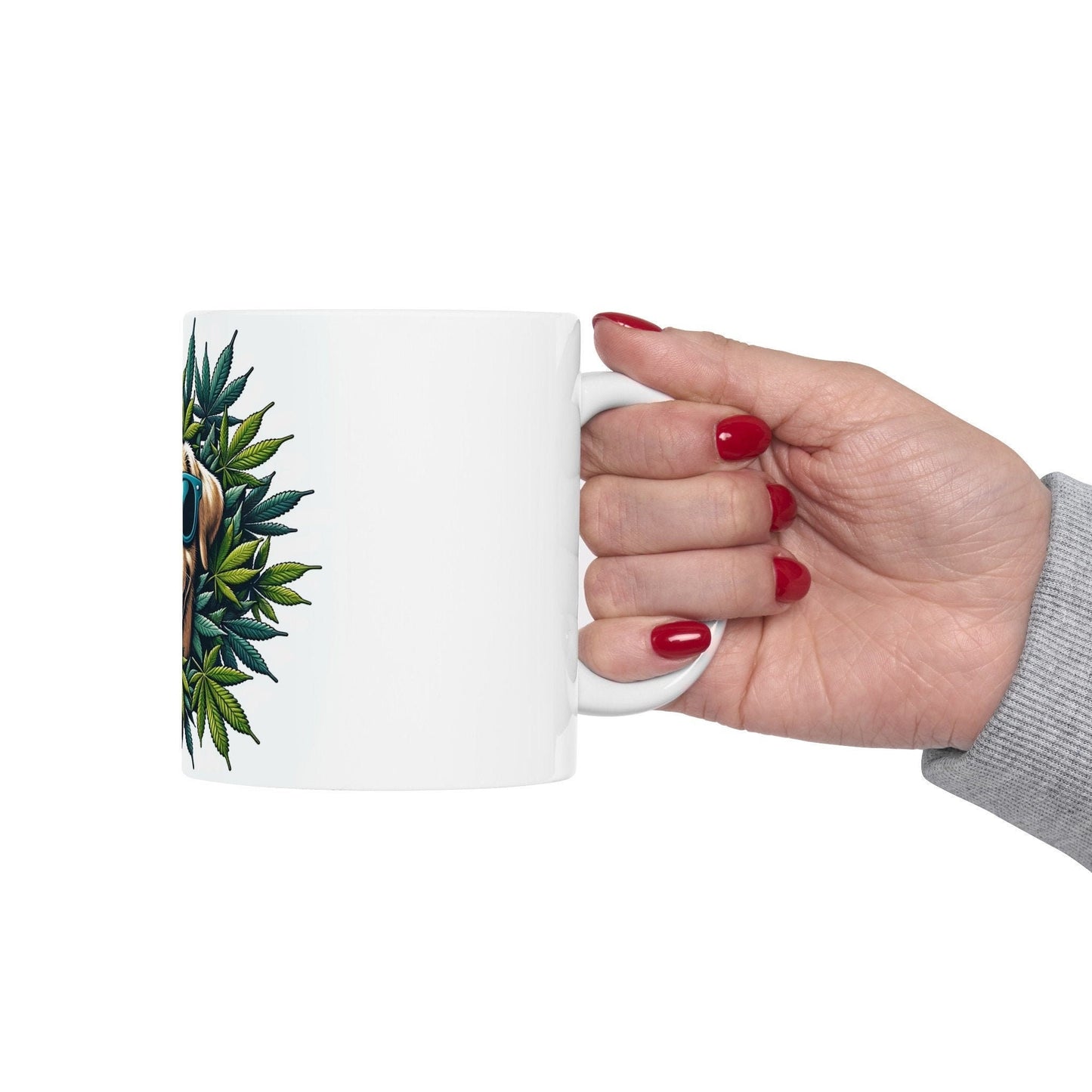 420 WEED DOG - Coffee Weed Mug (11oz) - Weed Gift for Stoners; Doge Mug, Wake & Bake Mug / 420 Weed Mug / Marijuana Gift, 420 Cannabis Mug