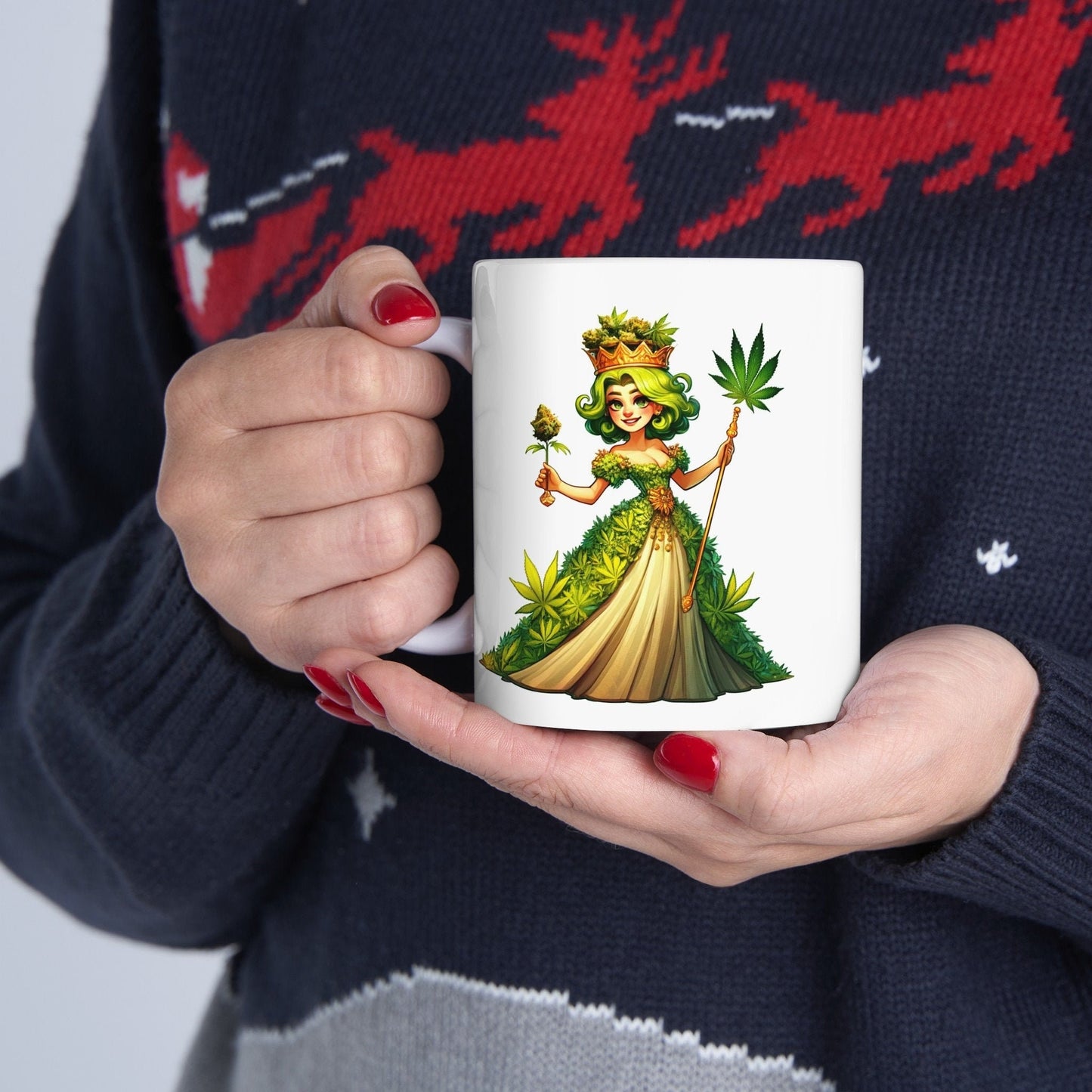 420 WEED PRINCESS - Coffee Weed Mug (11oz) - Weed Gift for Stoners, Smokers; Wake and Bake Mug / 420 Weed Mug / Marijuana Gift, Cannabis Mug