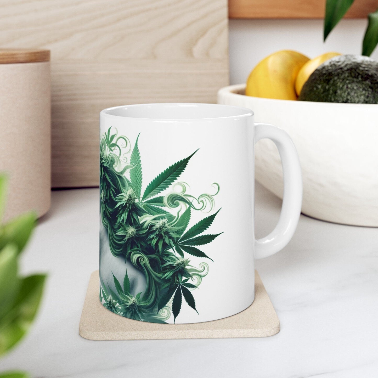 420 WEED UNICORN - Coffee Weed Mug (11oz) - Weed Gift for Stoners, Smoker; Wake & Bake Mug / 420 Weed Mug / Marijuana Gift, 420 Cannabis Mug