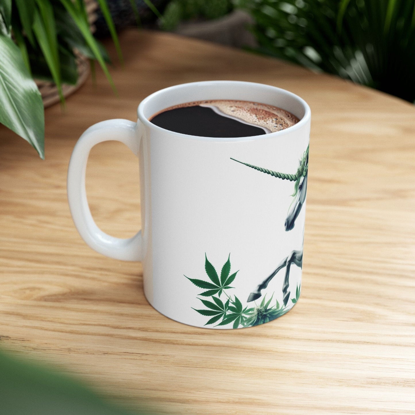 420 WEED UNICORN - Coffee Weed Mug (11oz) - Weed Gift for Stoners, Smoker; Wake & Bake Mug / 420 Weed Mug / Marijuana Gift, 420 Cannabis Mug