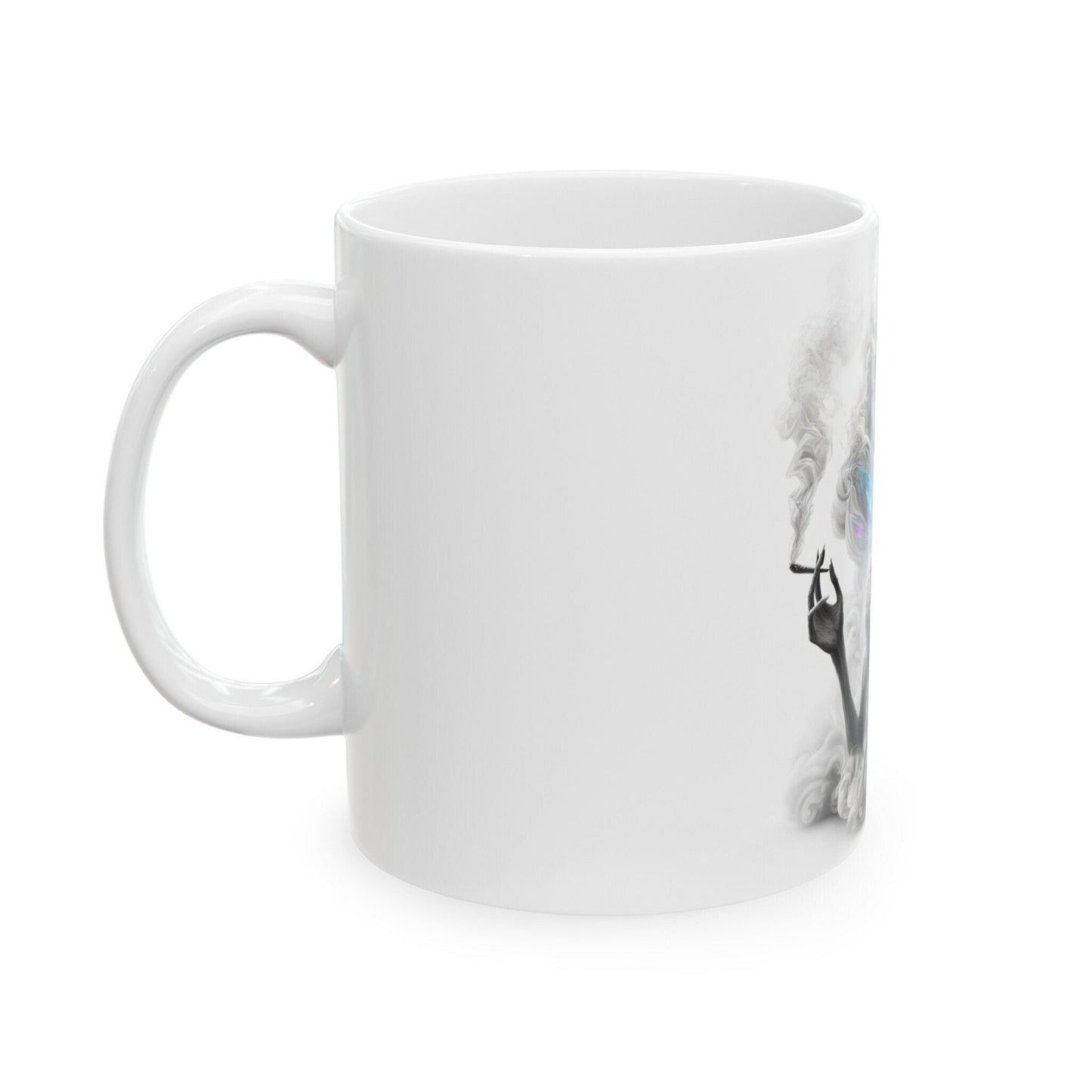 MYSTIC STONER ALIEN - Coffee Weed Mug (11oz) - Weed Gift for Stoners, Smokers; Wake & Bake Mug / 420 Weed Mug / Marijuana Gift, Cannabis Mug