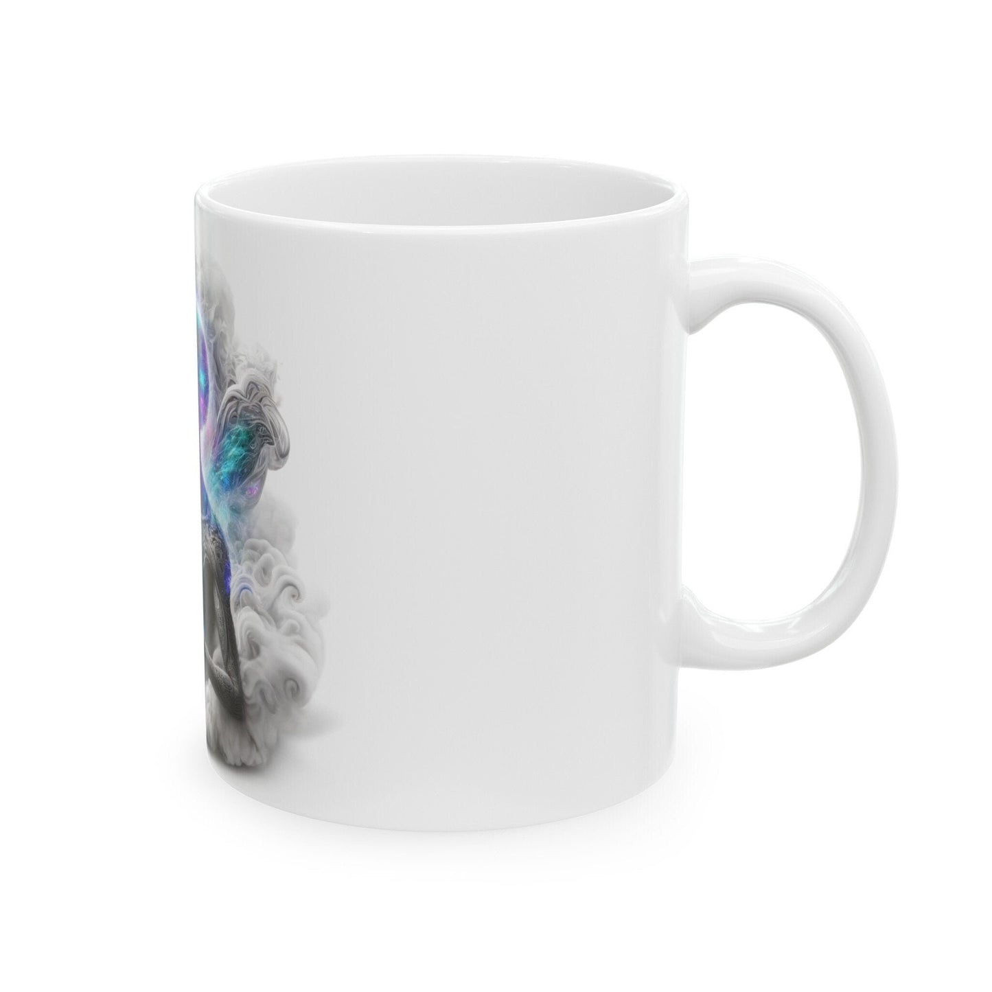 MYSTIC STONER ALIEN - Coffee Weed Mug (11oz) - Weed Gift for Stoners, Smokers; Wake & Bake Mug / 420 Weed Mug / Marijuana Gift, Cannabis Mug
