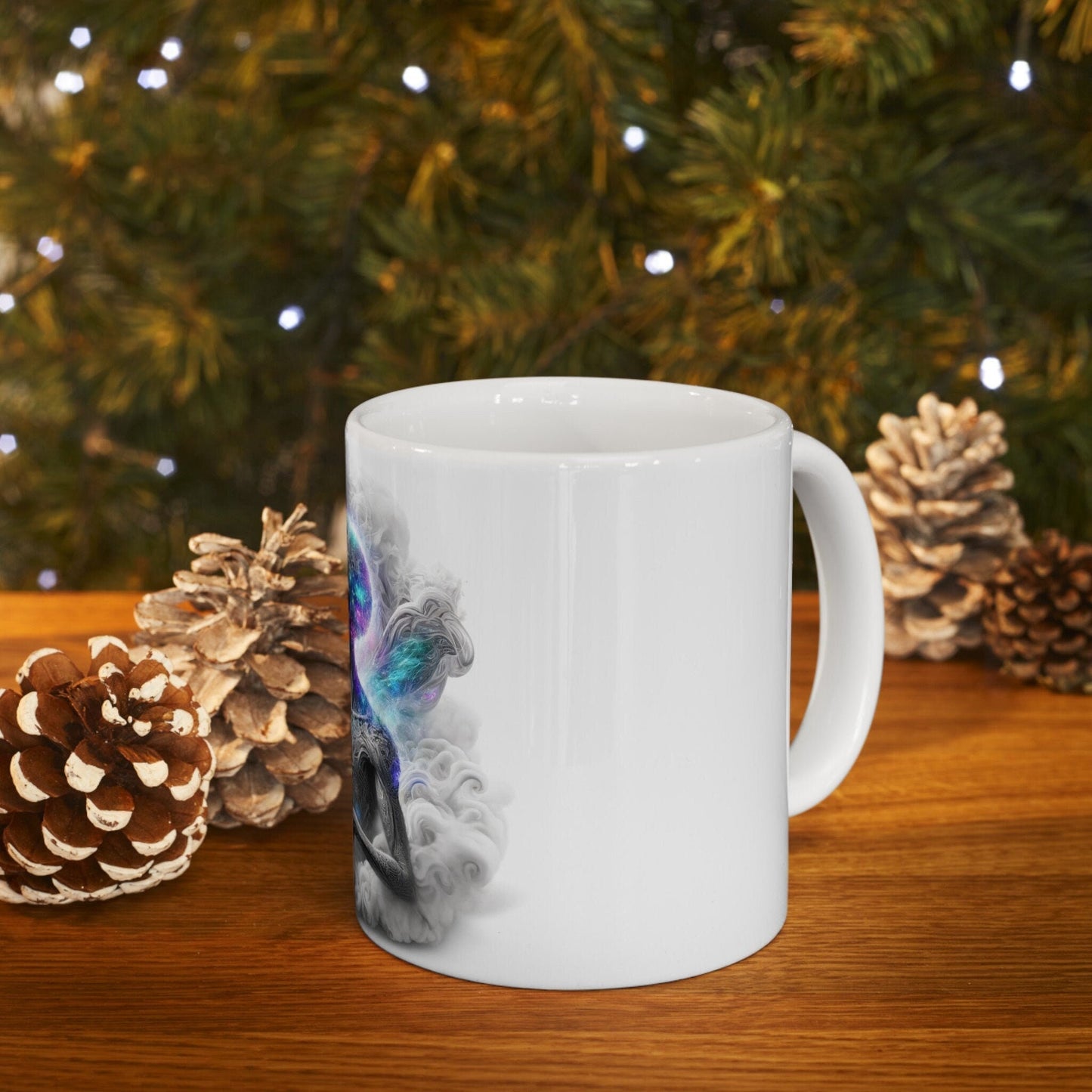 MYSTIC STONER ALIEN - Coffee Weed Mug (11oz) - Weed Gift for Stoners, Smokers; Wake & Bake Mug / 420 Weed Mug / Marijuana Gift, Cannabis Mug