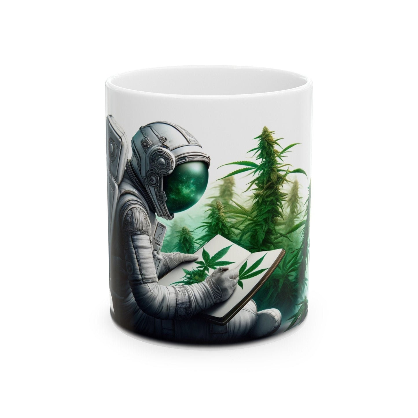 WEED CHARTING ASTRO - Coffee Weed Mug (11oz) - Weed Gift for Stoners, Smokers; Wake & Bake Mug / 420 Weed Mug / Marijuana Gift, Cannabis Mug