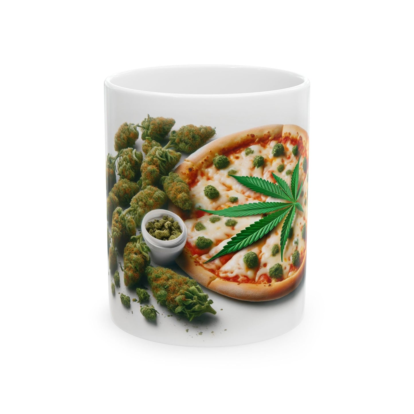 WEED & PIZZA MUG - Cannabis Coffee Mug (11oz)