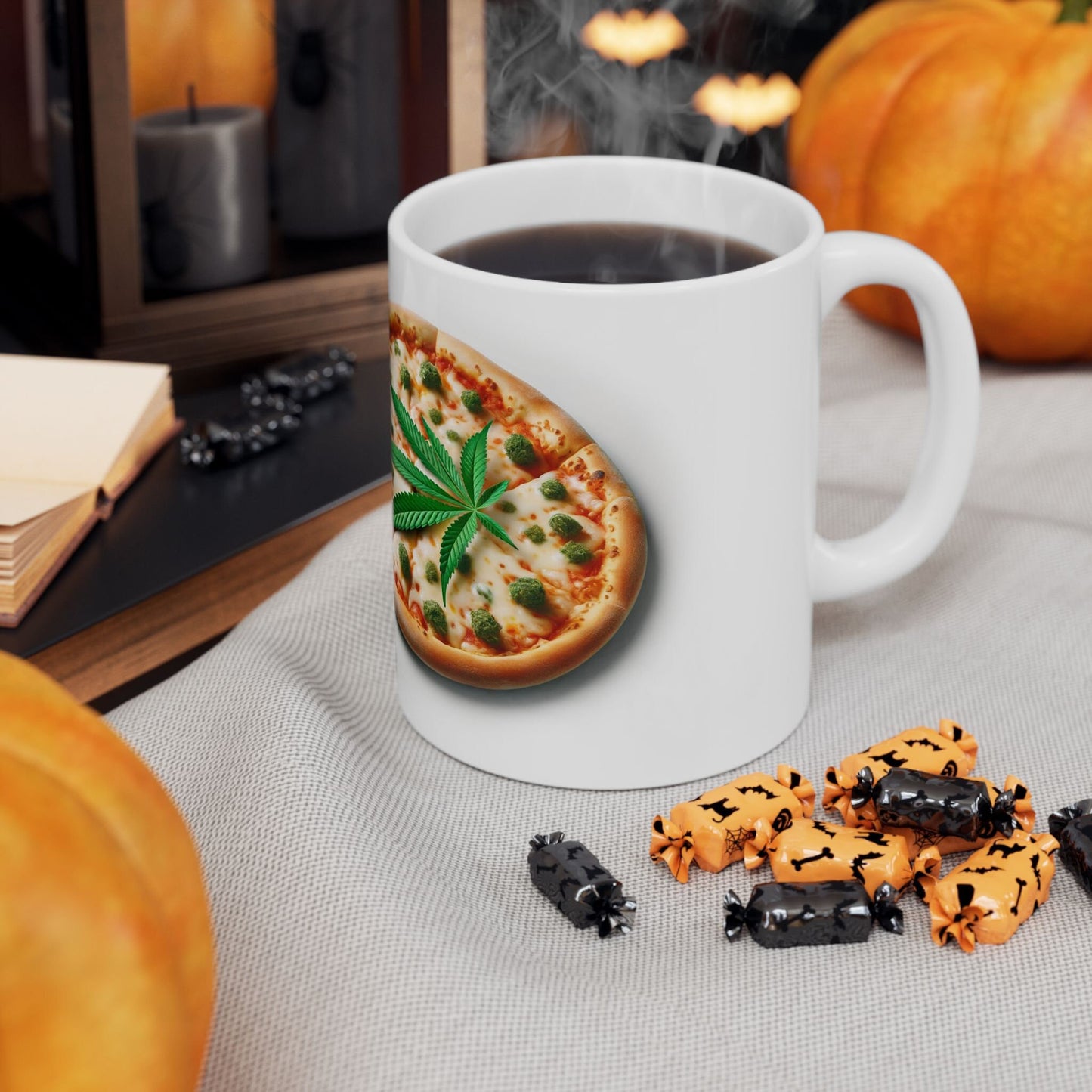 WEED & PIZZA MUG - Cannabis Coffee Mug (11oz)