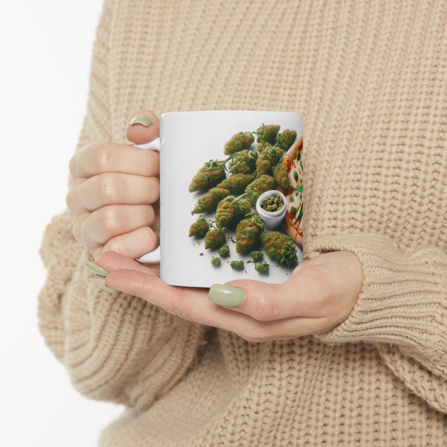 WEED & PIZZA MUG - Cannabis Coffee Mug (11oz)