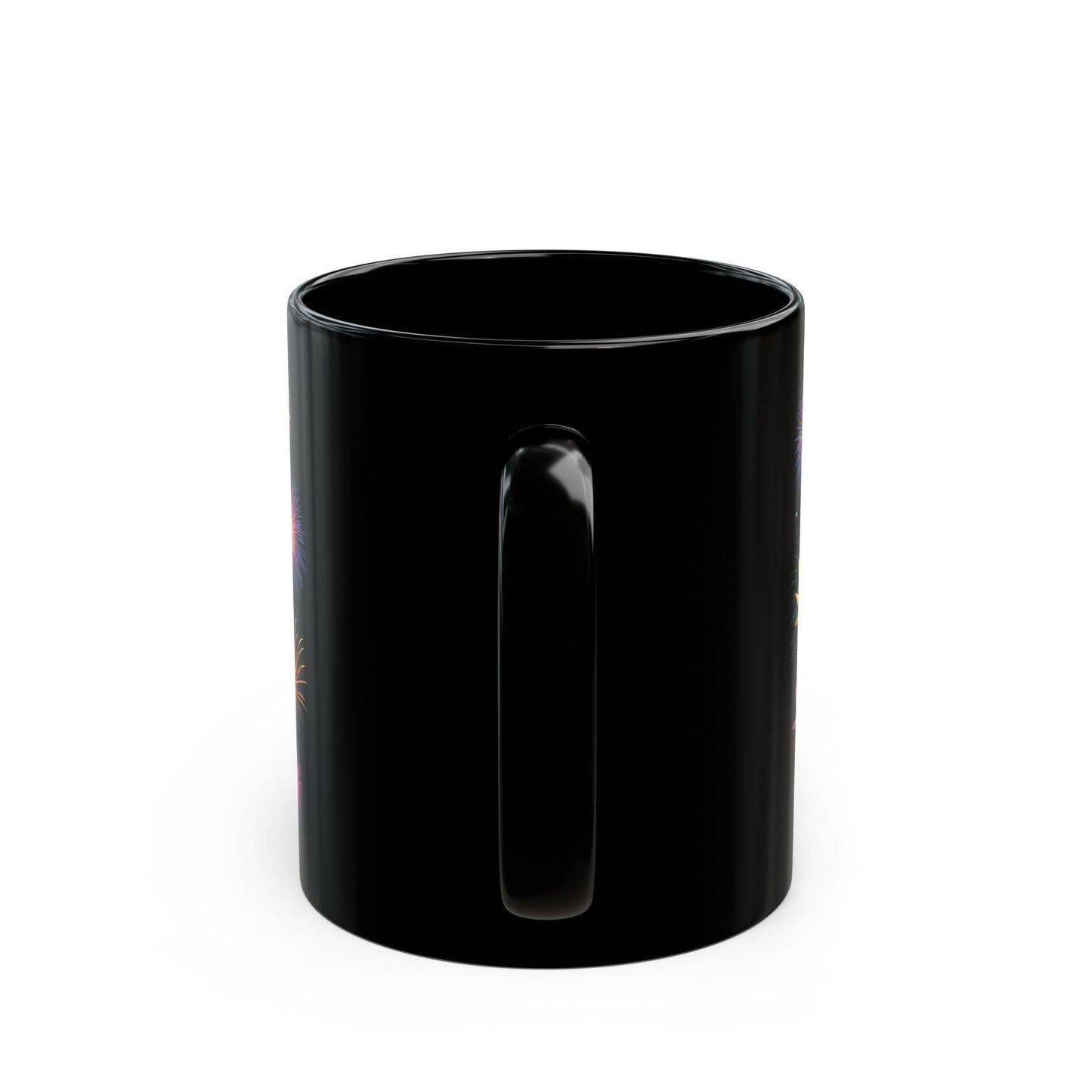 WEED FIREWORKS - 420 Coffee Mug (Black 11oz) - FIREWORKS Mug for Smokers, Stoners, Flowers; Wake & Bake Mug / Weed Gift Mug / Black Mug