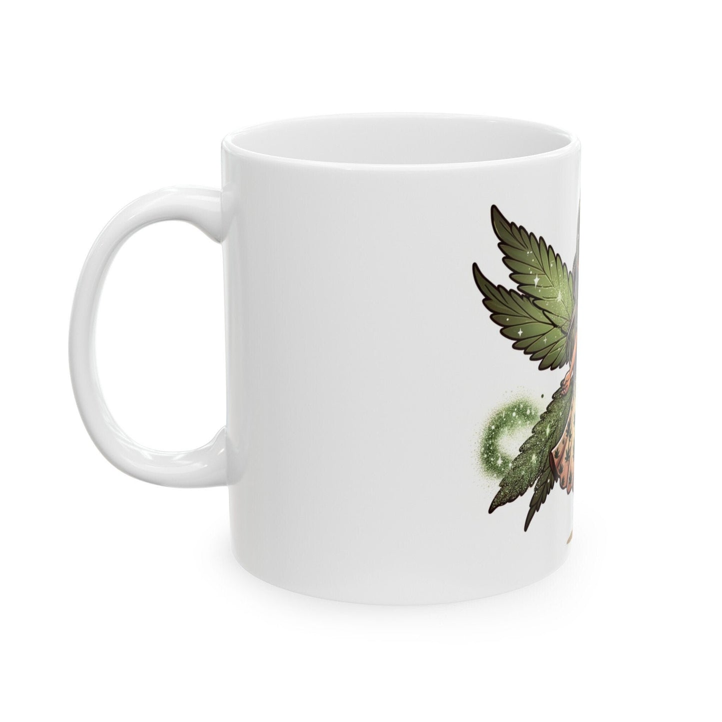 WEED FAIRY - Weed Coffee Mug (11oz) - Perfect Weed Gift for Weed Smokers, Stoners, Growers; Wake & Bake / 420 Weed / Marijuana Gift