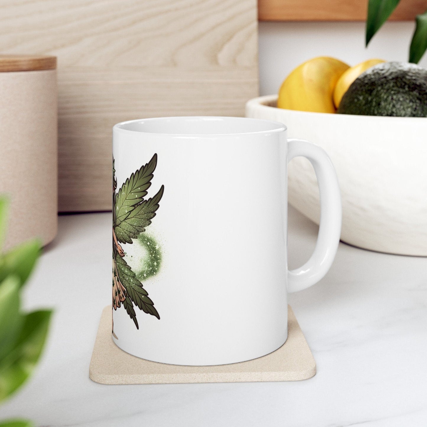 WEED FAIRY - Weed Coffee Mug (11oz) - Perfect Weed Gift for Weed Smokers, Stoners, Growers; Wake & Bake / 420 Weed / Marijuana Gift