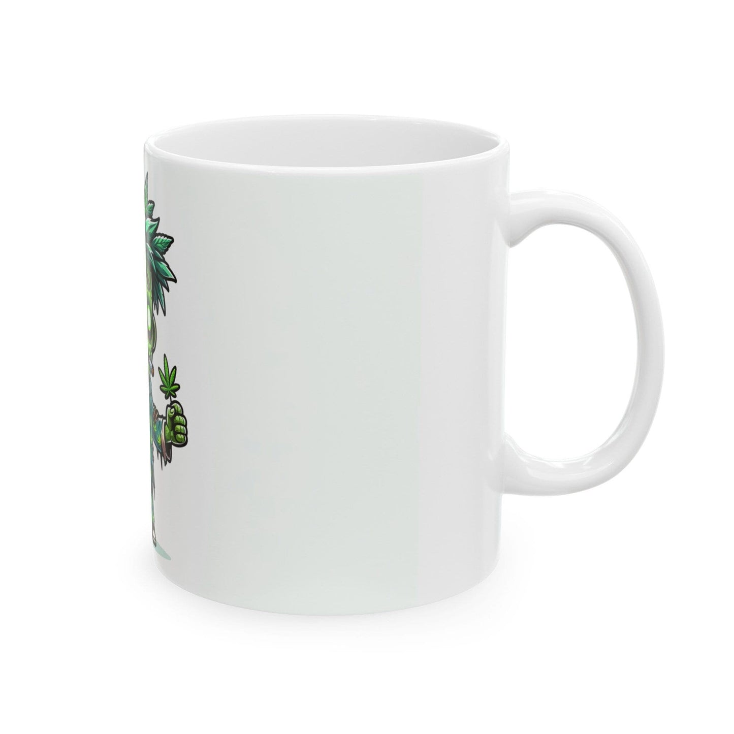 WEED ZOMBIE - Weed Coffee Mug (11oz) - Perfect Weed Gift for Weed Smokers, Stoners, Growers; Wake & Bake / 420 Weed / Marijuana Gift