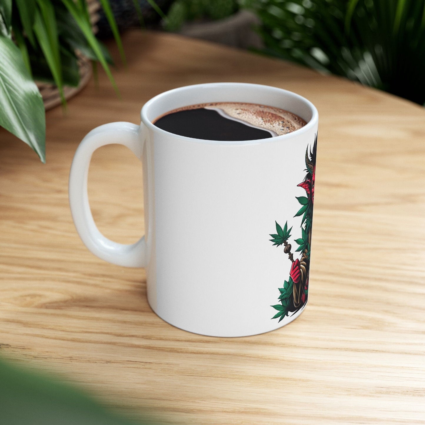 WEED DEVIL - Weed Coffee Mug (11oz)- Perfect Weed Gift for Weed Smokers, Stoners, Growers; Wake & Bake / 420 Weed Mug, Marijuana Gift