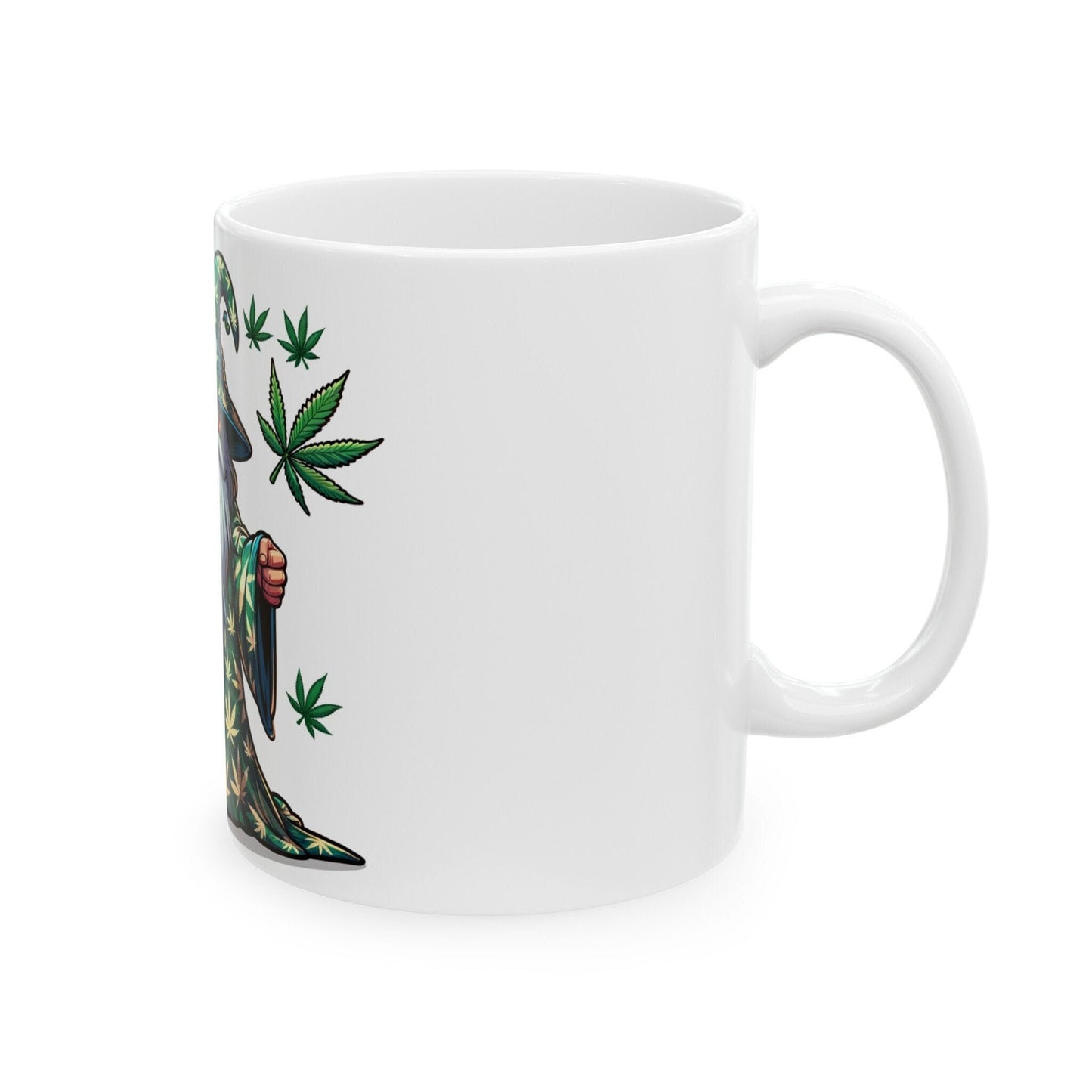 WEED WARLOCK - Weed Coffee Mug (11oz) - Perfect Weed Gift for Weed Smokers, Stoners, Growers; Wake and Bake / 420 Weed Mug, Marijuana Gift