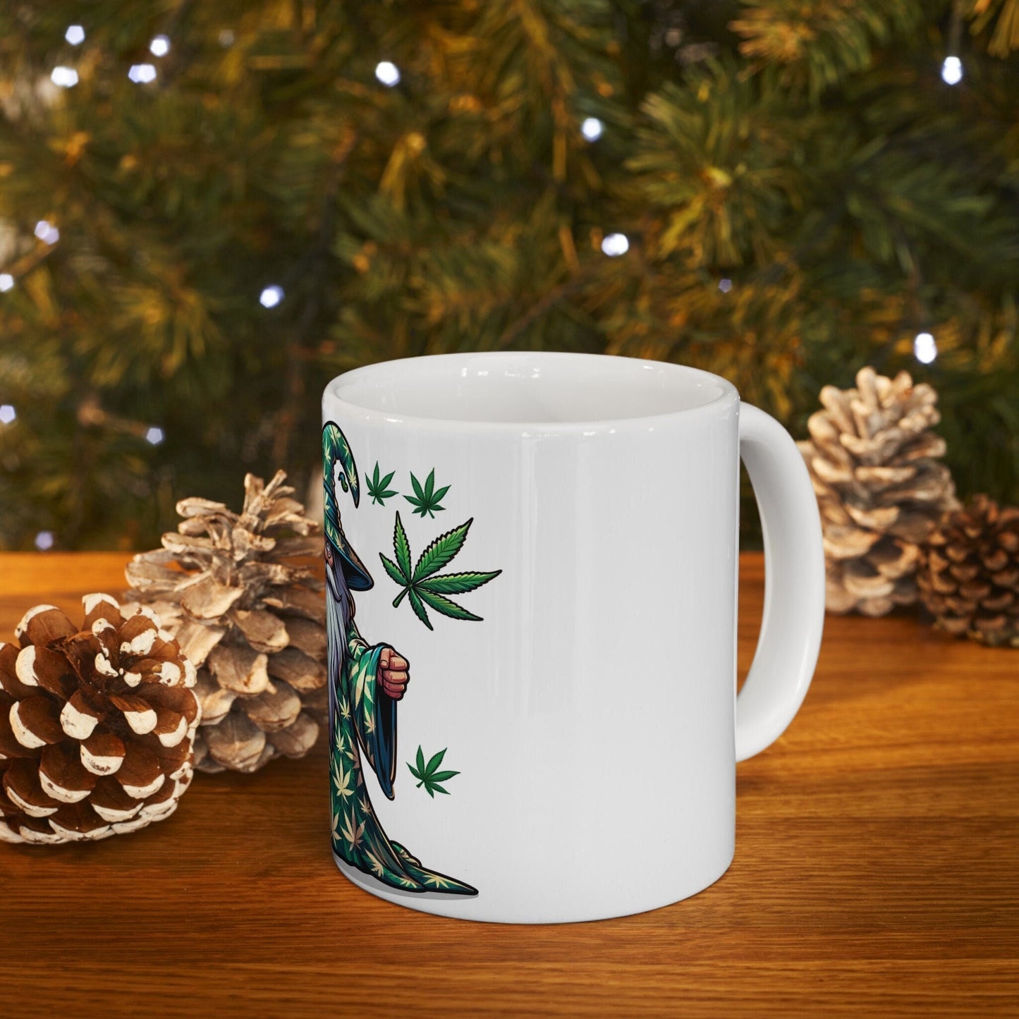 WEED WARLOCK - Weed Coffee Mug (11oz) - Perfect Weed Gift for Weed Smokers, Stoners, Growers; Wake and Bake / 420 Weed Mug, Marijuana Gift