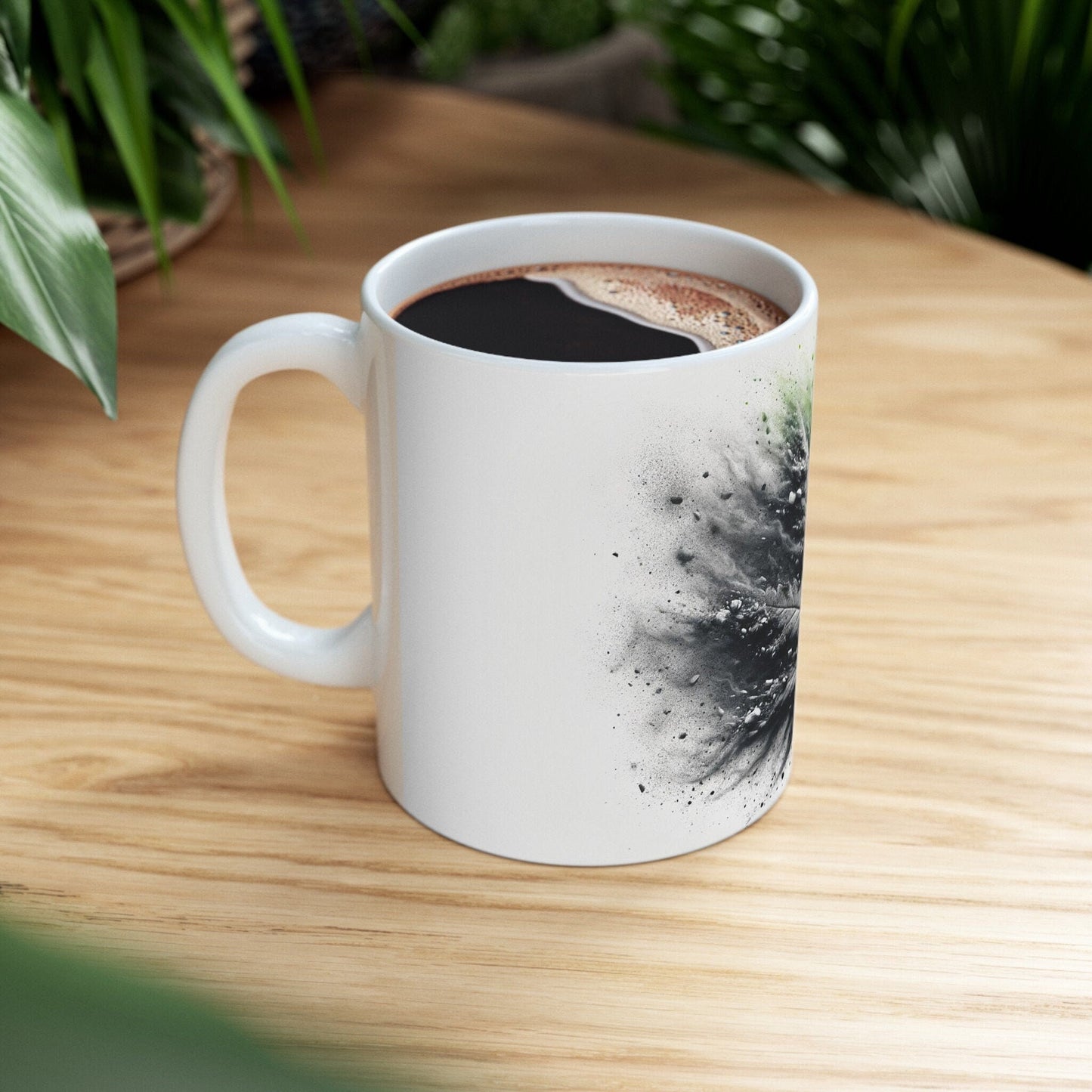 WEED LEAF to ASHES - Weed Coffee Mugs (11oz) Perfect Gift for Smokers/ Marijuana Gift; Wake and Bake Mug - Cannabis Cup / Stoner Mug