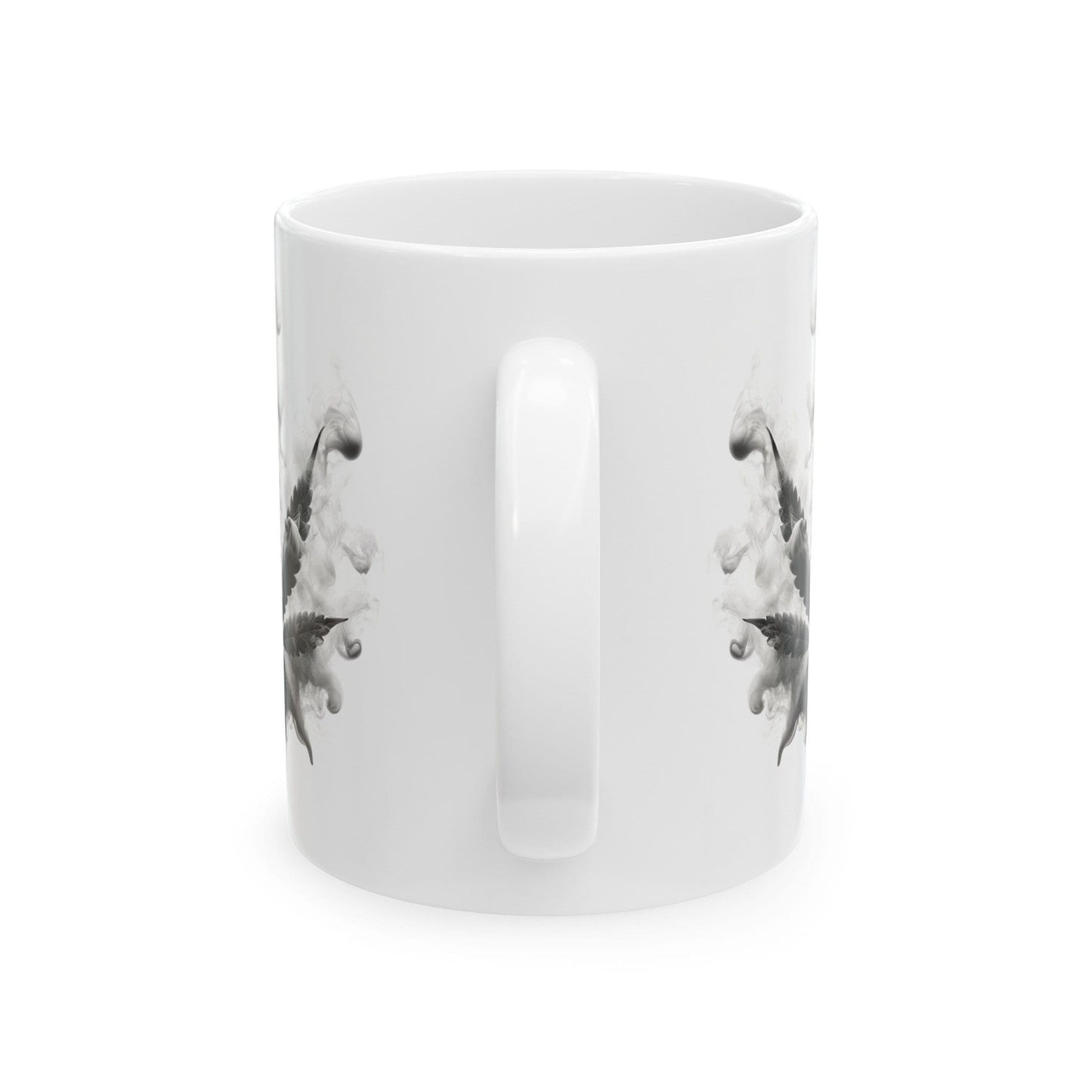 SMOKEY LEAF MUG - Weed Coffee Mugs (11oz) Perfect Gift for Smokers/ Marijuana Gift; Wake and Bake Mug - Cannabis Cup / Stoner Mug