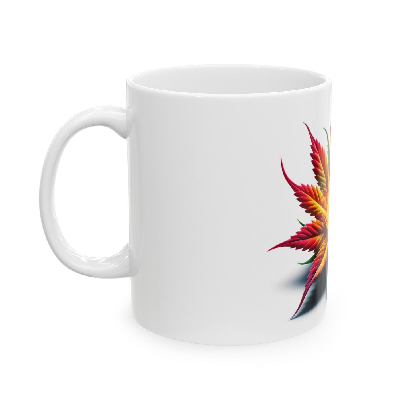 WEED SUN FLOWER - Weed Coffee Mugs (11oz) Perfect Gift for Smokers/ Marijuana Gift; Wake and Bake Mug - Cannabis Cup / Stoner Mug