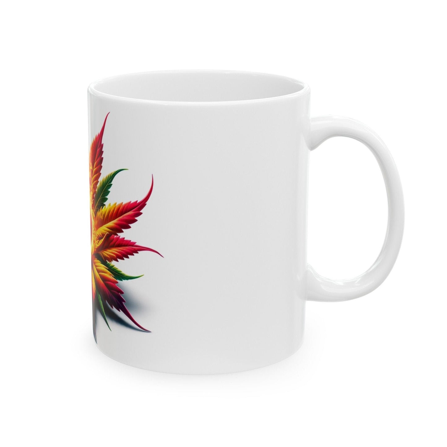 WEED SUN FLOWER - Weed Coffee Mugs (11oz) Perfect Gift for Smokers/ Marijuana Gift; Wake and Bake Mug - Cannabis Cup / Stoner Mug