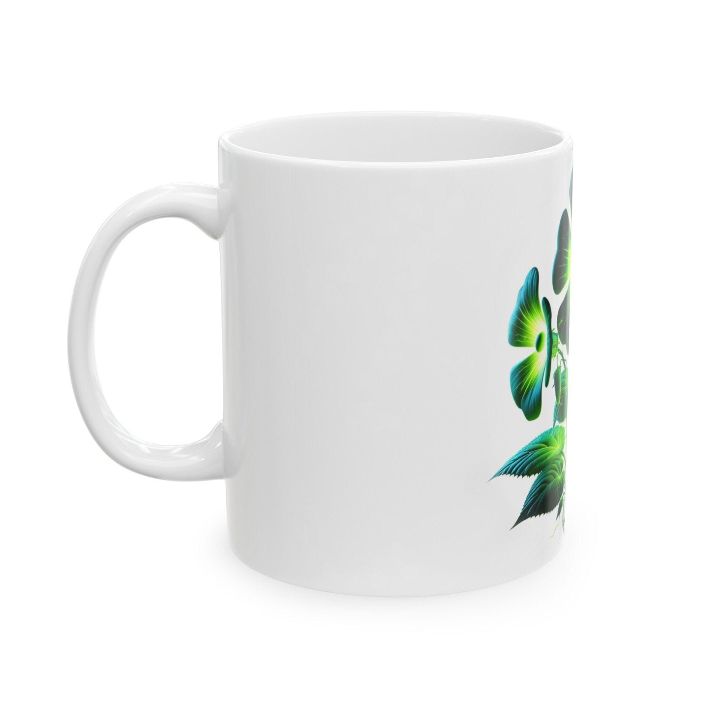 RADIOACTIVE WEED FLOWER - Weed Coffee Mugs (11oz) Perfect Gift for Smokers/ Marijuana Gift; Wake and Bake Mug - Cannabis Cup / Stoner Mug