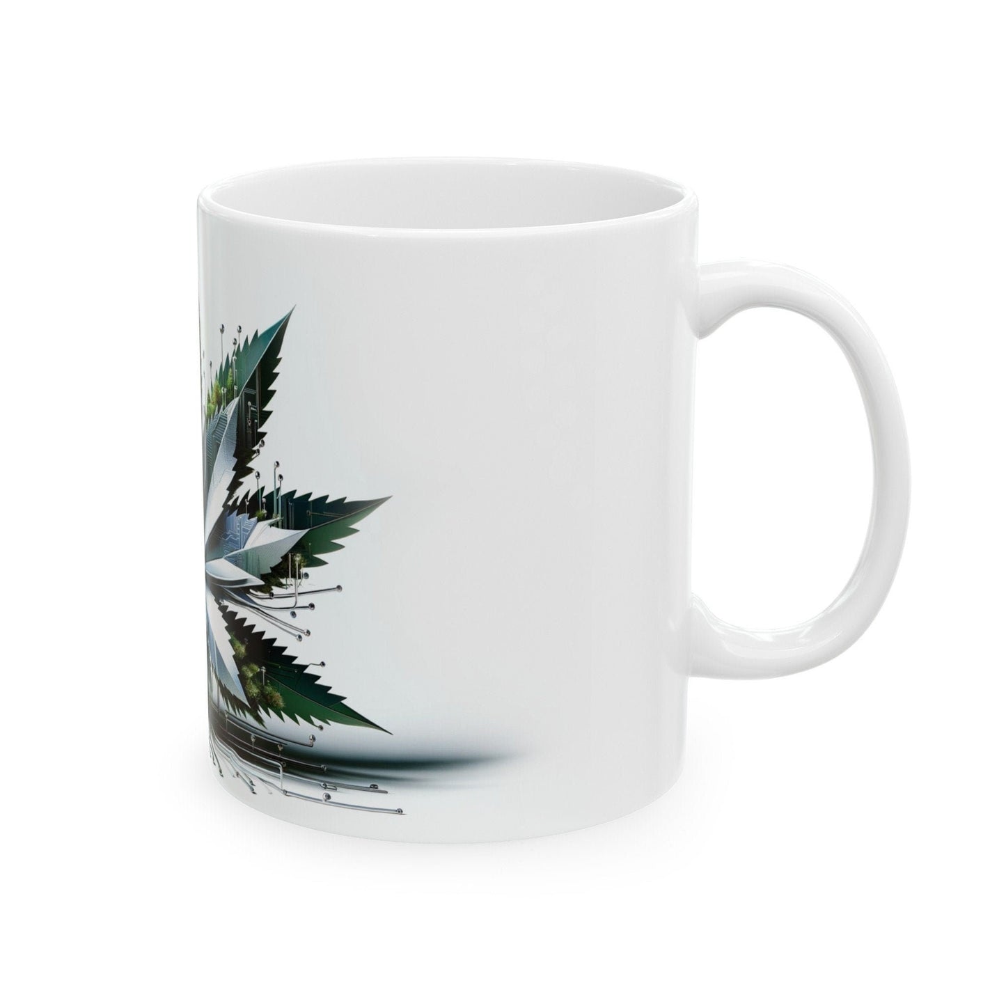 PCB Weed FLOWER - Weed Coffee Mugs (11oz) Perfect Gift for Smokers/ Marijuana Gift; PCB Design - Wake and Bake Mug - Canna Cup / Stoner Mug