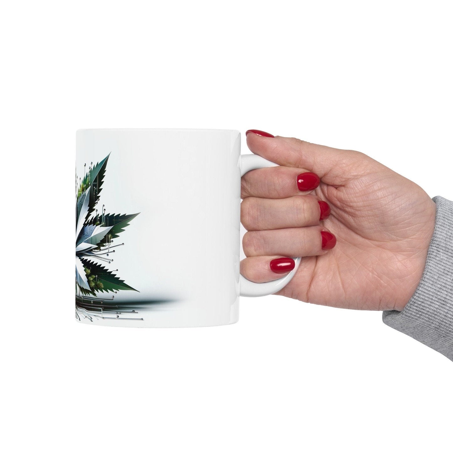 PCB Weed FLOWER - Weed Coffee Mugs (11oz) Perfect Gift for Smokers/ Marijuana Gift; PCB Design - Wake and Bake Mug - Canna Cup / Stoner Mug