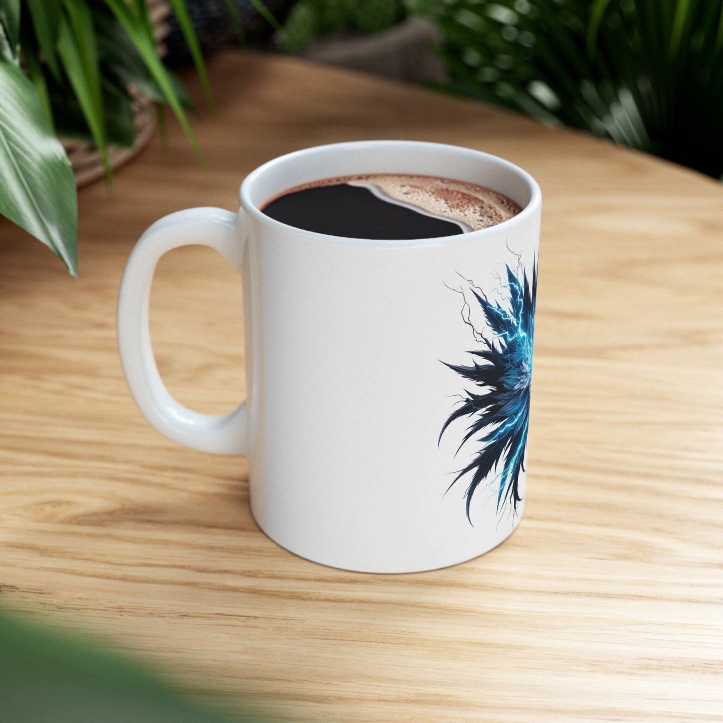 LIGHTNING WEED FLOWER - Weed Coffee Mugs (11oz) Perfect Gift for Smokers/ Marijuana Gift; Wake and Bake Mug - Cannabis Cup / Stoner Mug