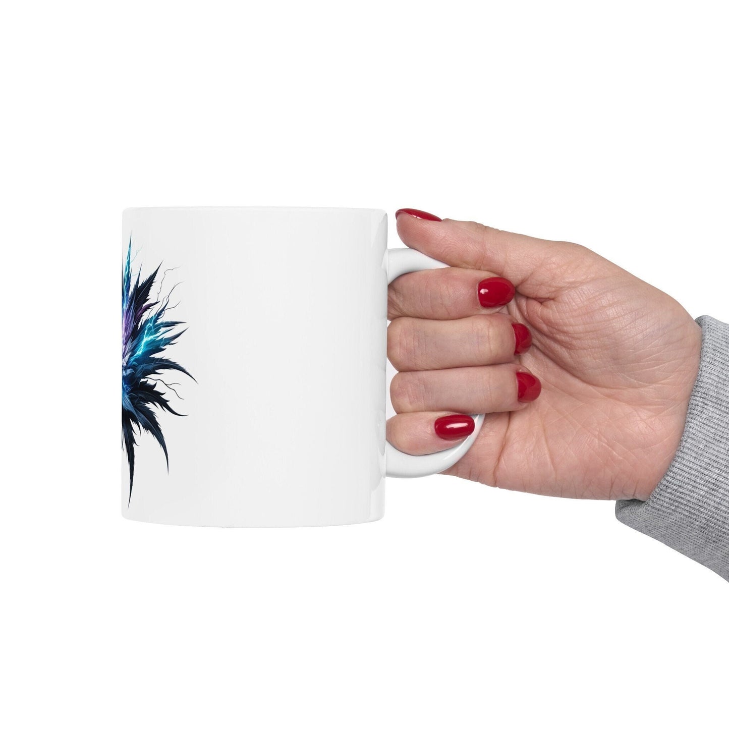 LIGHTNING WEED FLOWER - Weed Coffee Mugs (11oz) Perfect Gift for Smokers/ Marijuana Gift; Wake and Bake Mug - Cannabis Cup / Stoner Mug