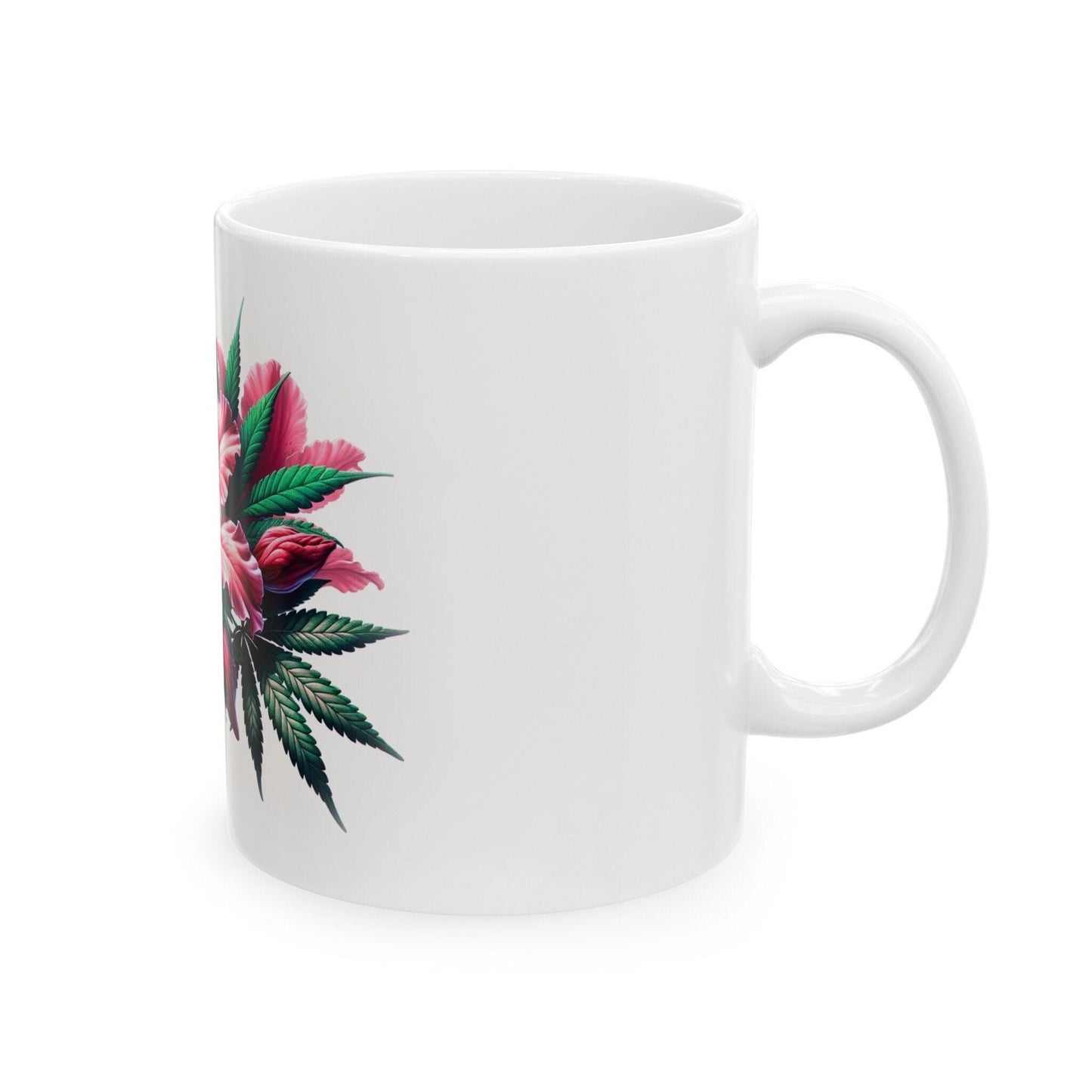 AZALEA WEED FLOWER - Weed Coffee Mugs (11oz) Perfect Gift for Smokers/ Marijuana Gift; Wake and Bake Mug - Cannabis Cup / Stoner Mug