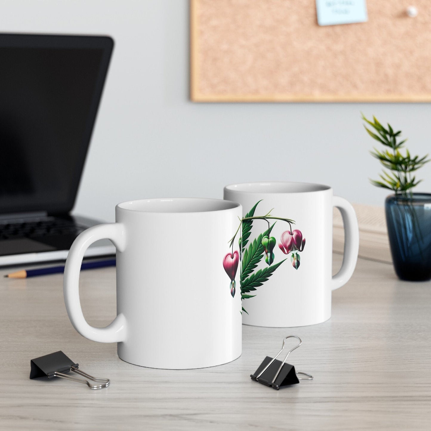 BLEEDING HEART Weed FLOWER - Weed Coffee Mugs (11oz) Perfect Gift for Smokers/ Marijuana Gift; Wake and Bake Mug - Cannabis Cup / Stoner Mug