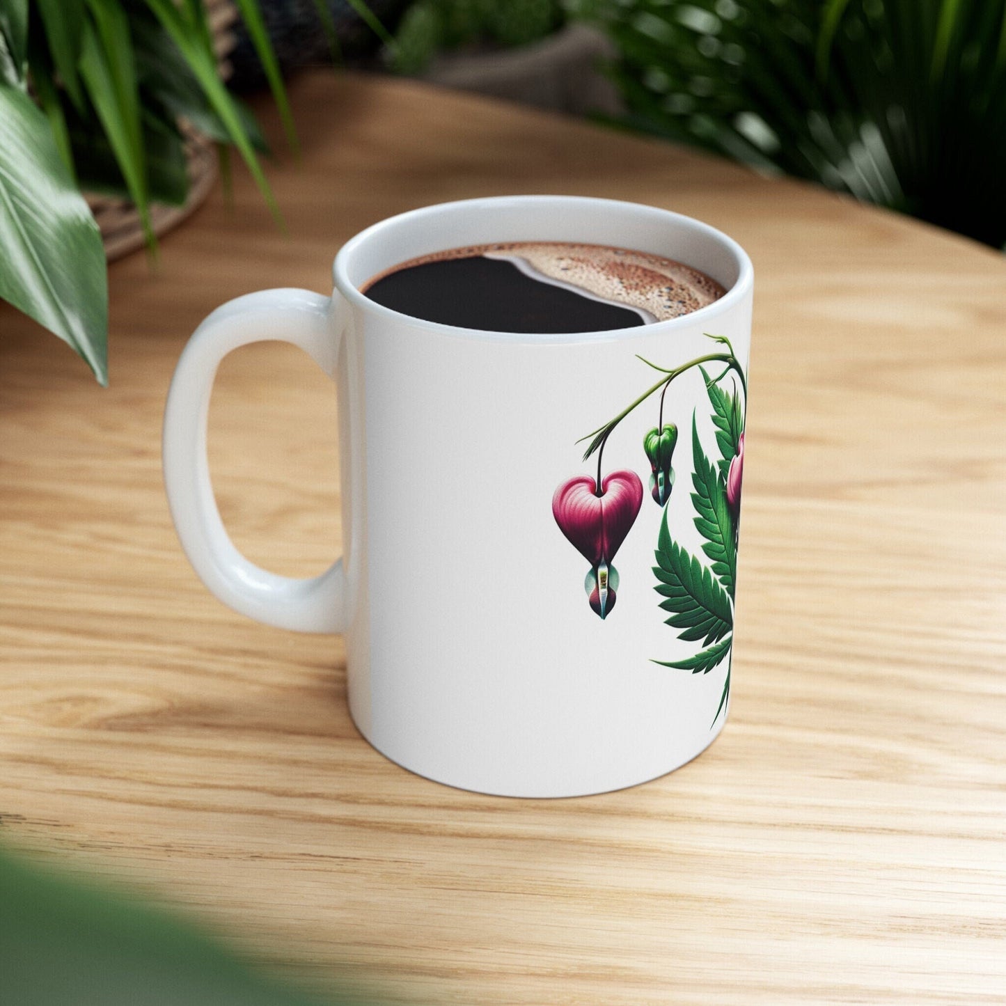 BLEEDING HEART Weed FLOWER - Weed Coffee Mugs (11oz) Perfect Gift for Smokers/ Marijuana Gift; Wake and Bake Mug - Cannabis Cup / Stoner Mug