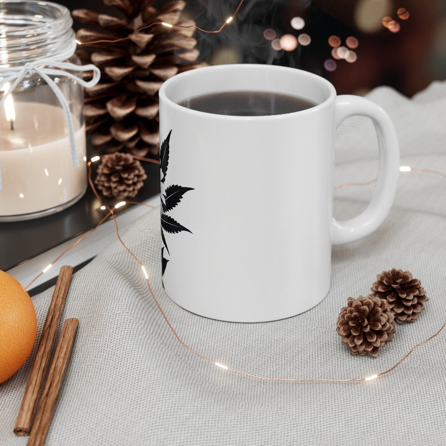 DAISY WEED FLOWER - Weed Coffee Mugs (11oz) Perfect Gift for Smokers/ Marijuana Gift; Wake and Bake Mug - Cannabis Cup / Stoner Mug
