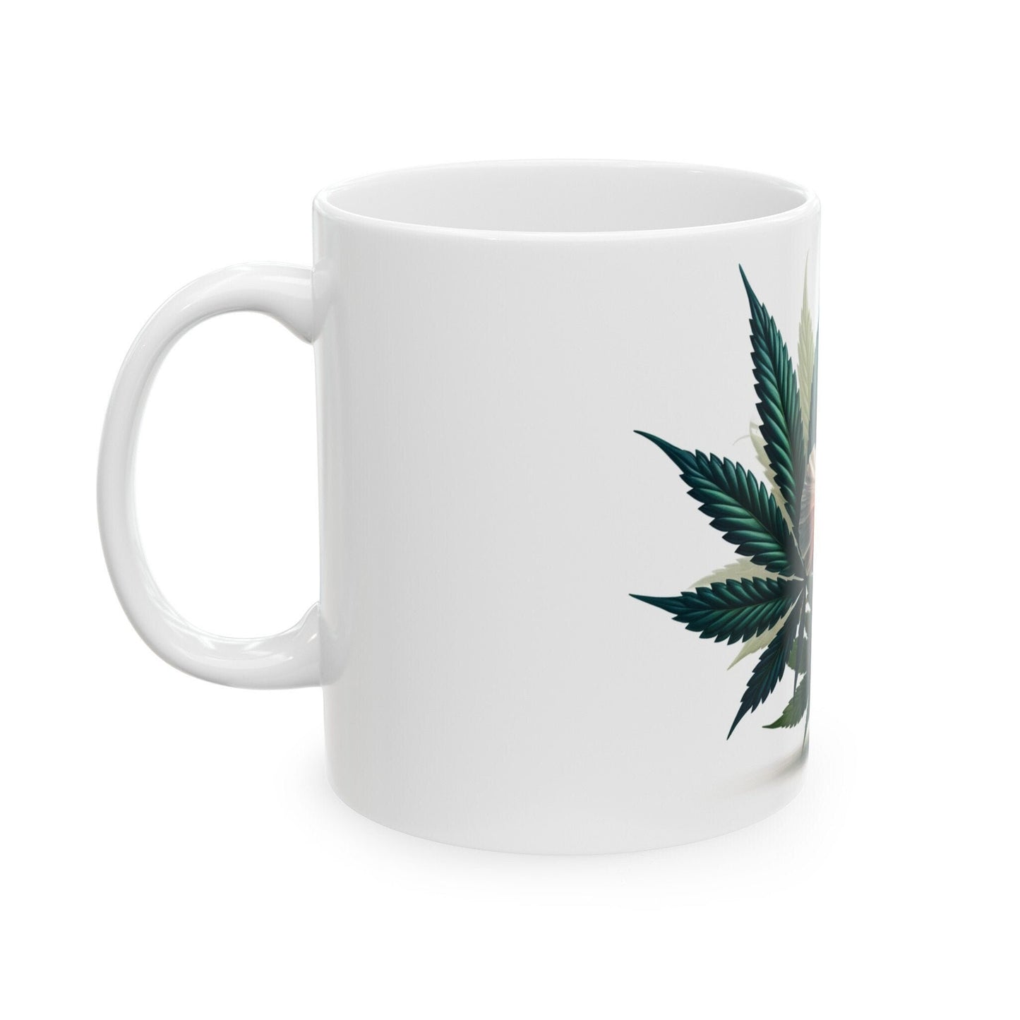 HIBISCUS WEED FLOWER - Weed Coffee Mugs (11oz) Perfect Gift for Smokers/ Marijuana Gift; Wake and Bake Mug - Cannabis Cup / Stoner Mug