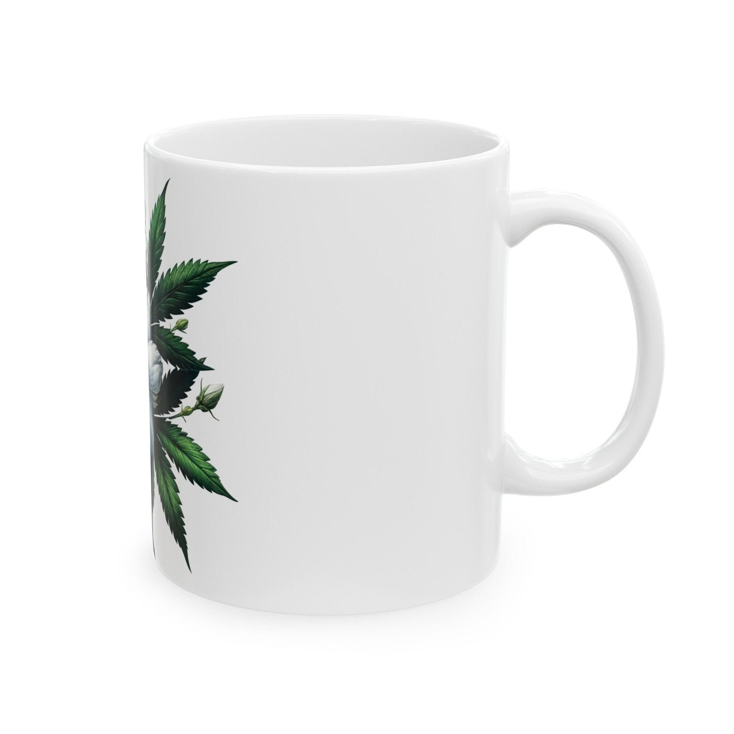 JASMINE WEED FLOWER - Weed Coffee Mugs (11oz) Perfect Gift for Smokers/ Marijuana Gift; Wake and Bake Mug - Cannabis Cup / Stoner Mug