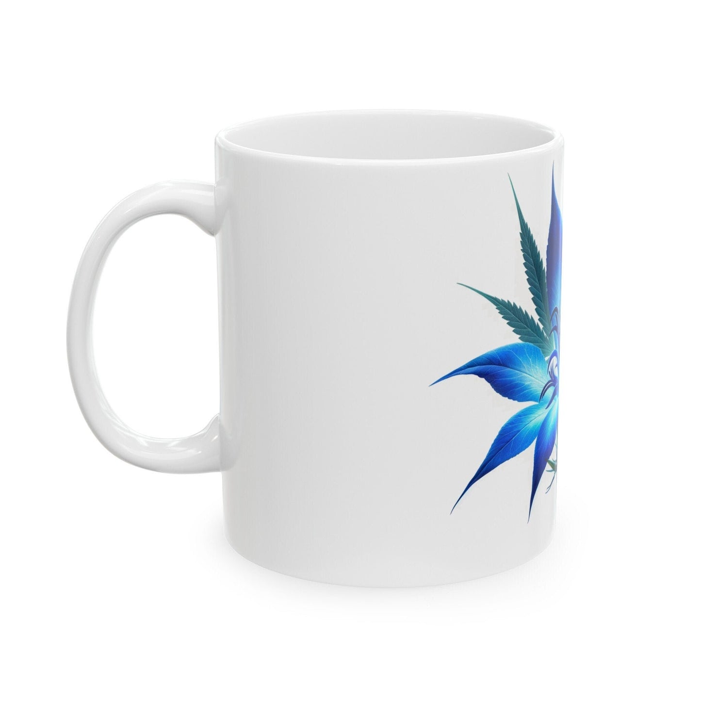 LOBELIA WEED FLOWER - Weed Coffee Mugs (11oz) Perfect Gift for Smokers/ Marijuana Gift; Wake and Bake Mug - Cannabis Cup / Stoner Mug