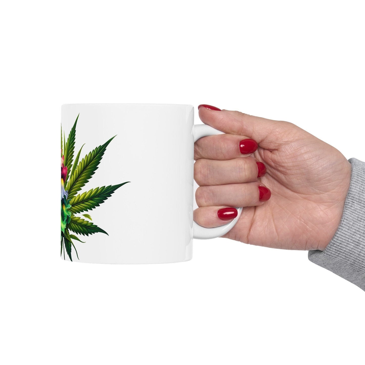 SNAPDRAGON WEED FLOWER - Weed Coffee Mugs (11oz) Perfect Gift for Smokers/ Marijuana Gift; Wake and Bake Mug - Cannabis Cup / Stoner Mug