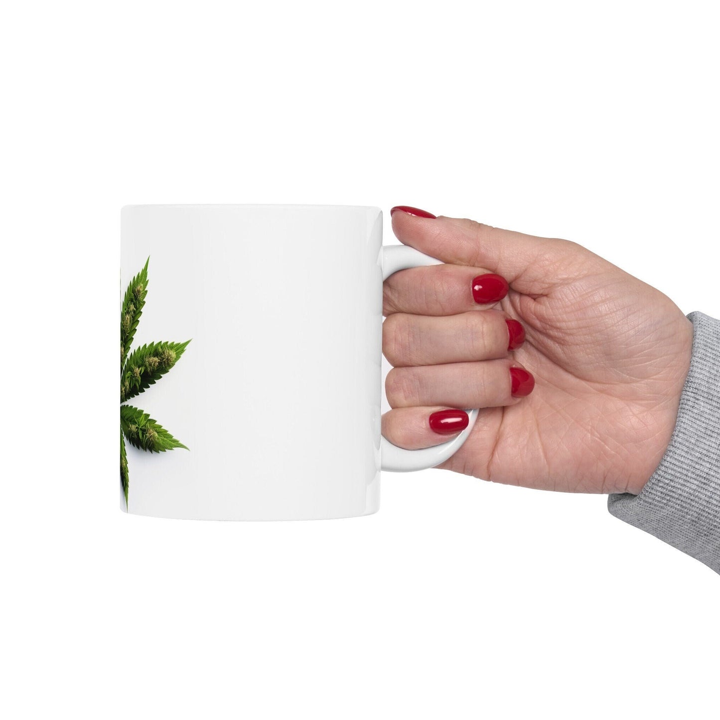 TULIP WEED FLOWER - Weed Coffee Mugs (11oz) Perfect Gift for Smokers/ Marijuana Gift; Wake and Bake Mug - Cannabis Cup / Stoner Mug