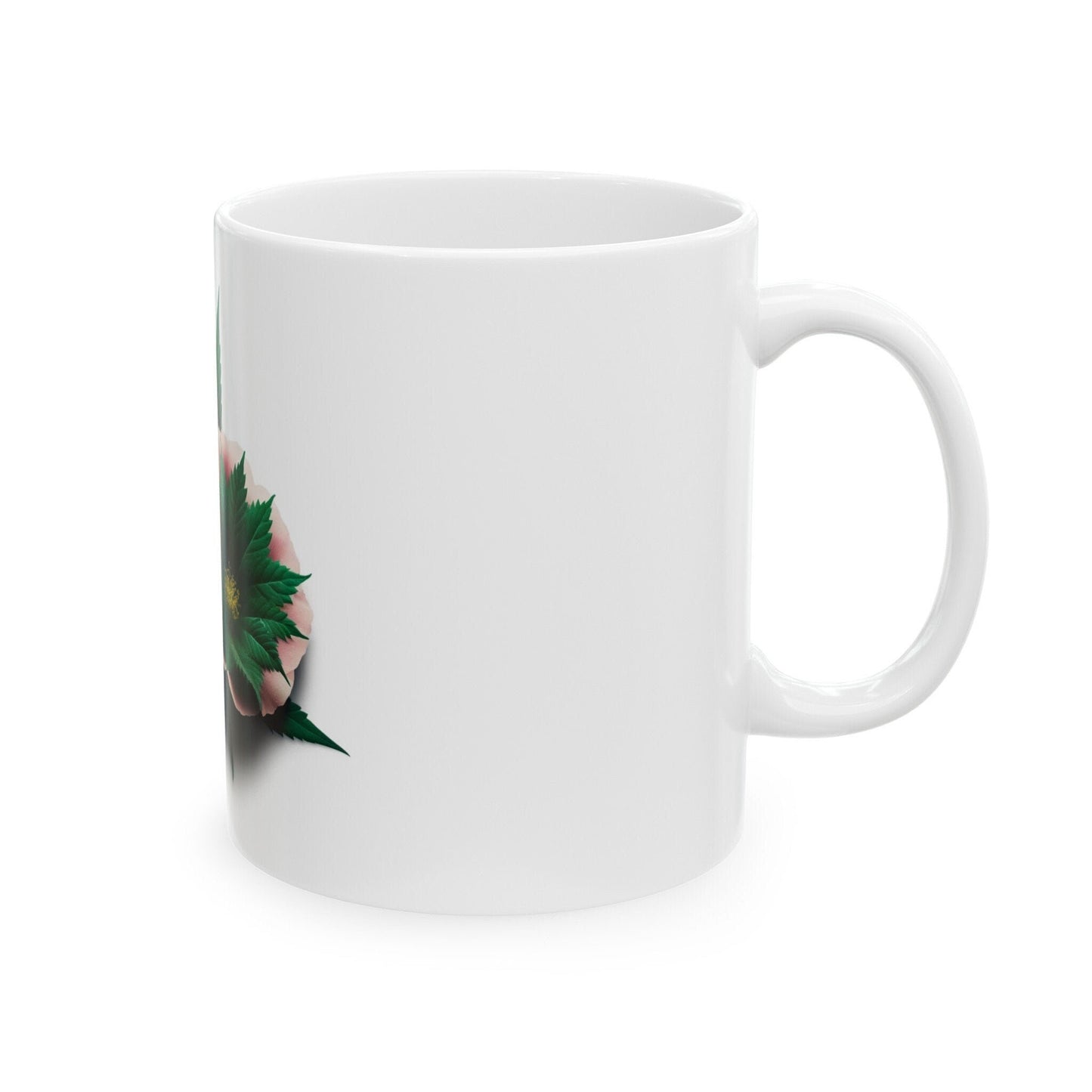 WEED FLOWER - Weed Coffee Mugs (11oz) Perfect Gift for Smokers/ Marijuana Gift; Wake and Bake Mug - Cannabis Cup / Stoner Mug