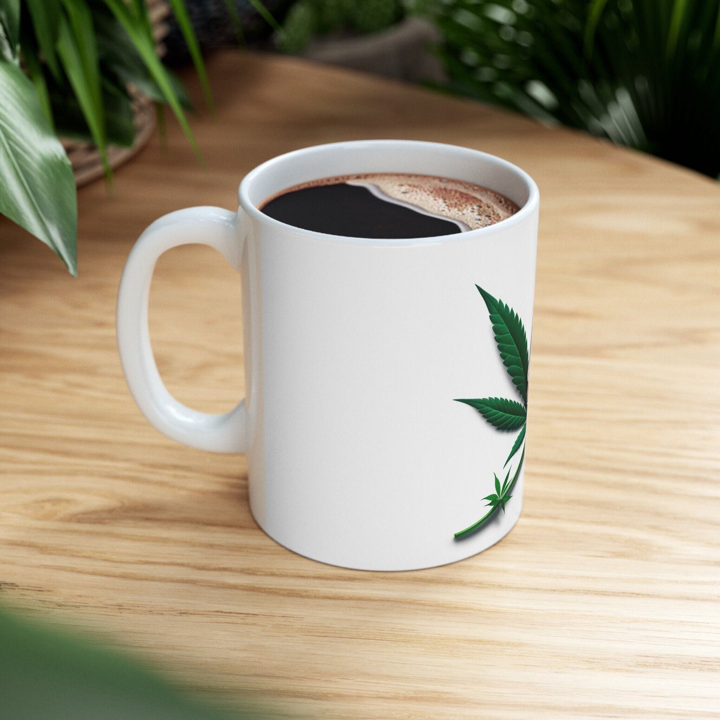 WEED FLOWER - Weed Coffee Mugs (11oz) Perfect Gift for Smokers/ Marijuana Gift; Wake and Bake Mug - Cannabis Cup / Stoner Mug