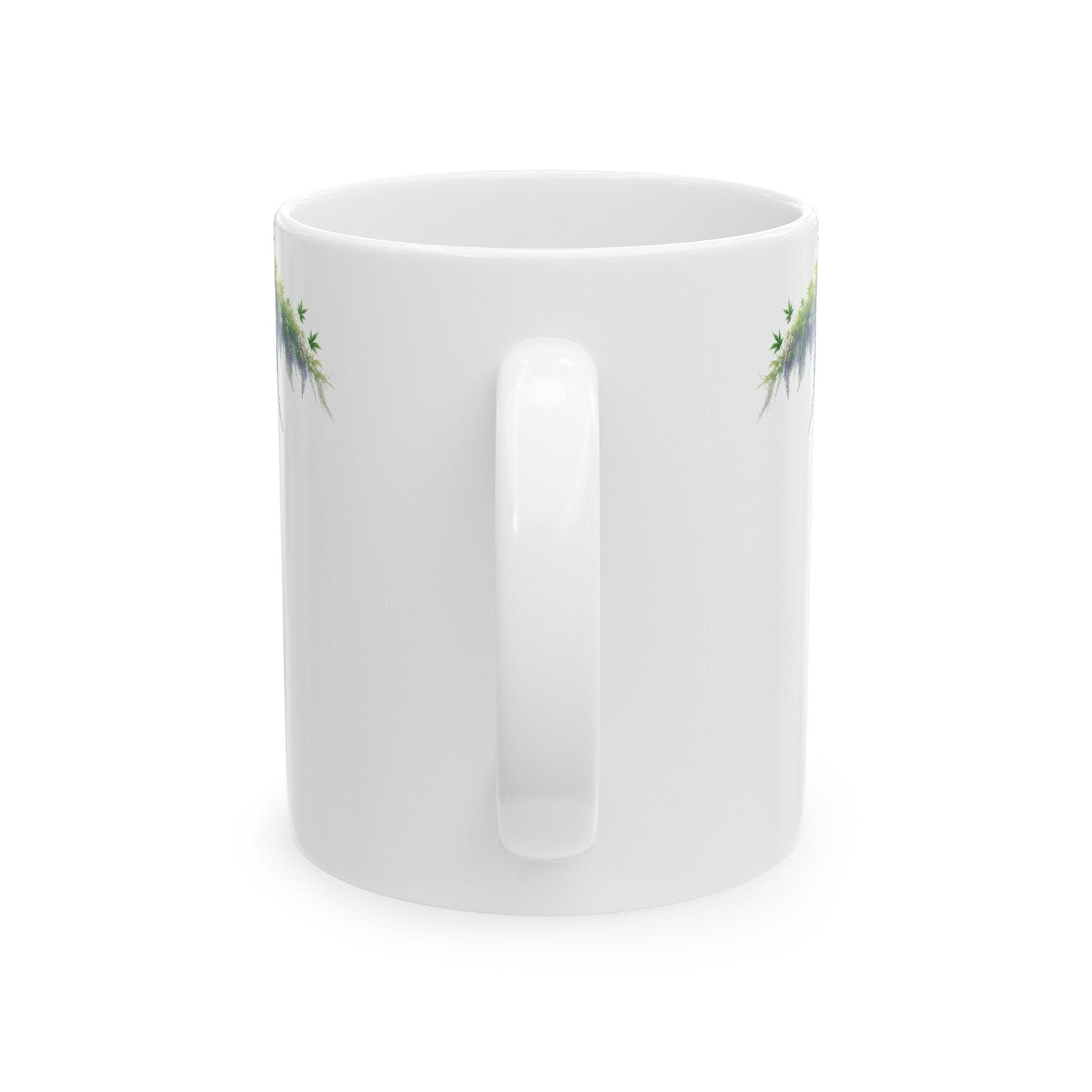 WISTERIA WEED FLOWER - Weed Coffee Mugs (11oz) Perfect Gift for Smokers/ Marijuana Gift; Wake and Bake Mug - Cannabis Cup / Stoner Mug