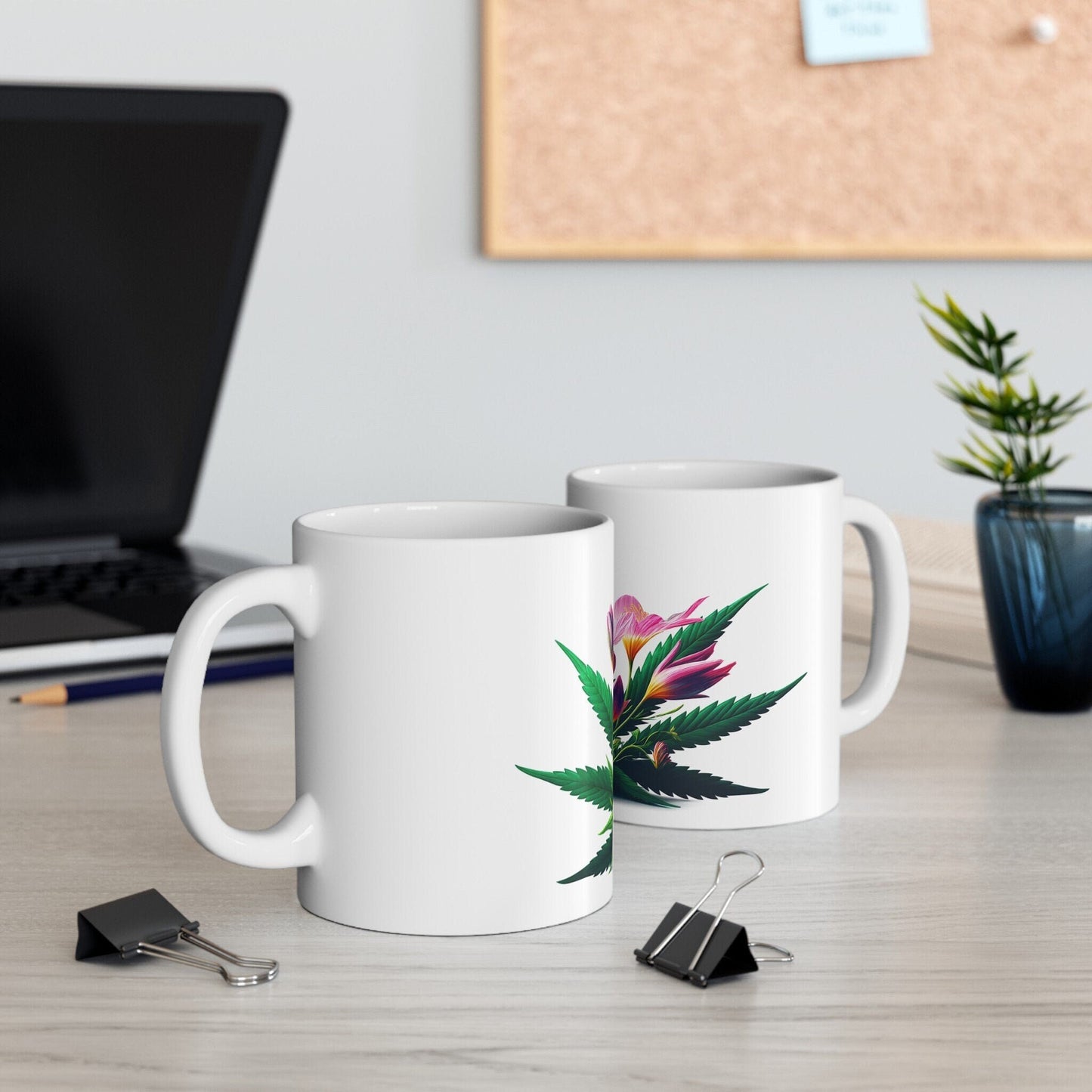 ZEPHYRANTHES WEED FLOWER - Weed Coffee Mugs (11oz) Perfect Gift for Smokers/ Marijuana Gift; Wake and Bake Mug - Cannabis Cup / Stoner Mug