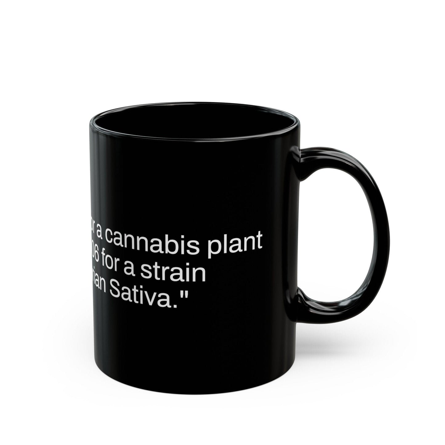 FIRST PATENT Weed Fact - Weed Coffee Mug (11oz) - Perfect Gift for Smokers, Stoners, Growers; Wake and Bake Mug / Weed Mug / BLACK Mug